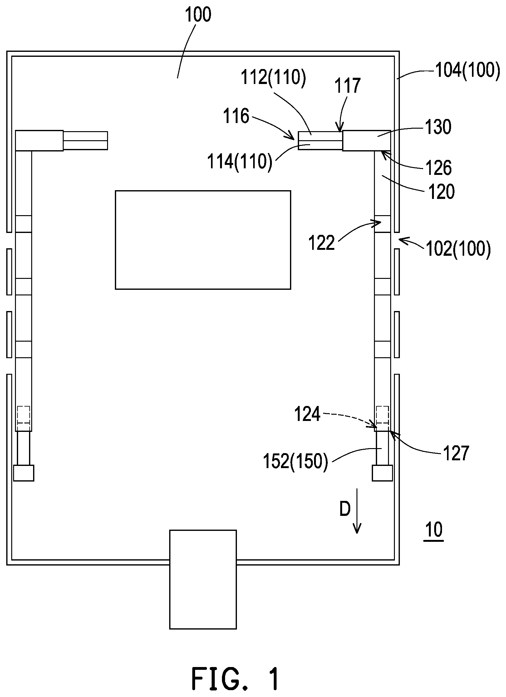 Patent US12328833 Figure 1 – Electronic device