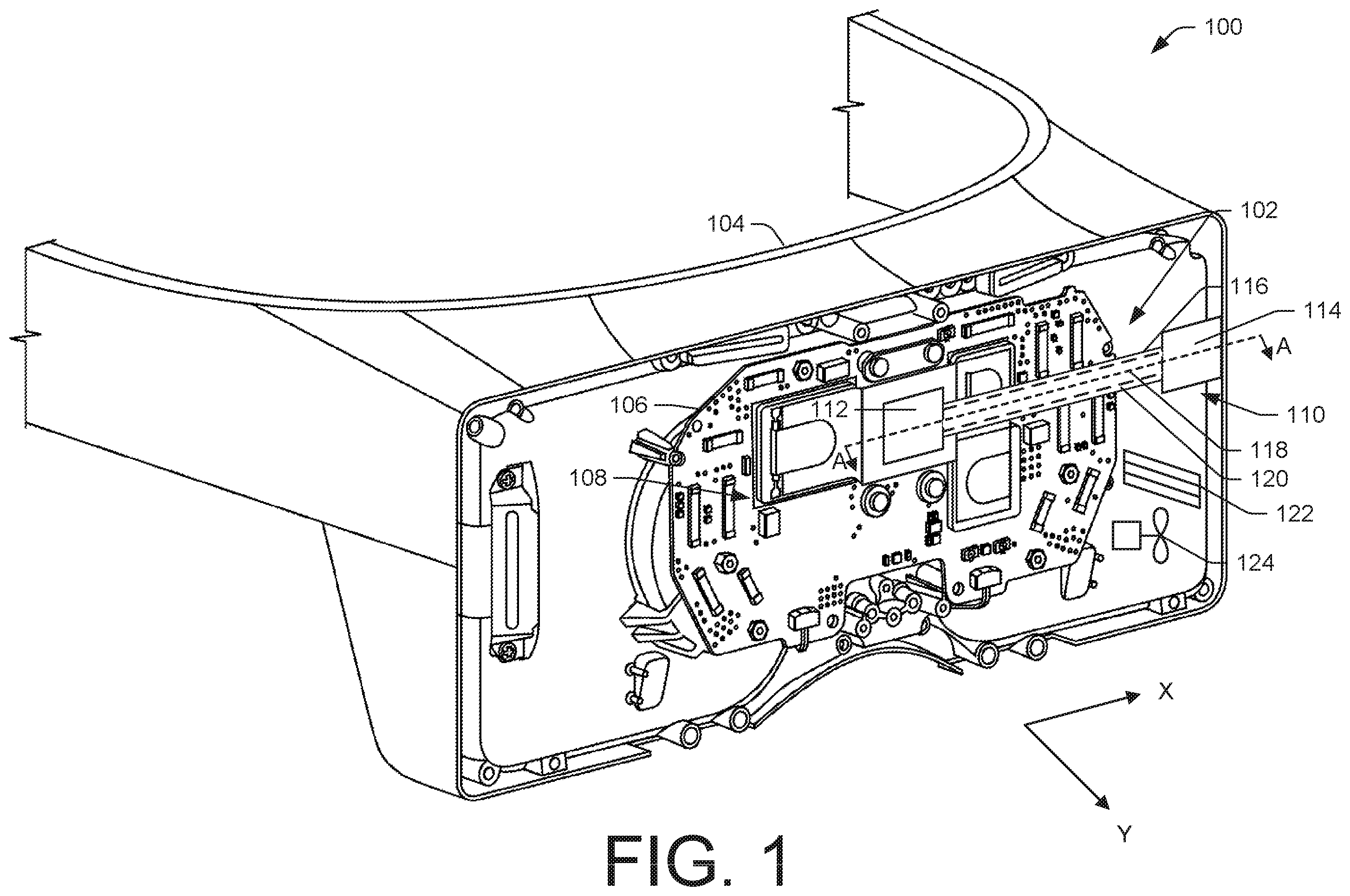 Patent US12328845 — Thermal conduit for electronic device — Figure 1