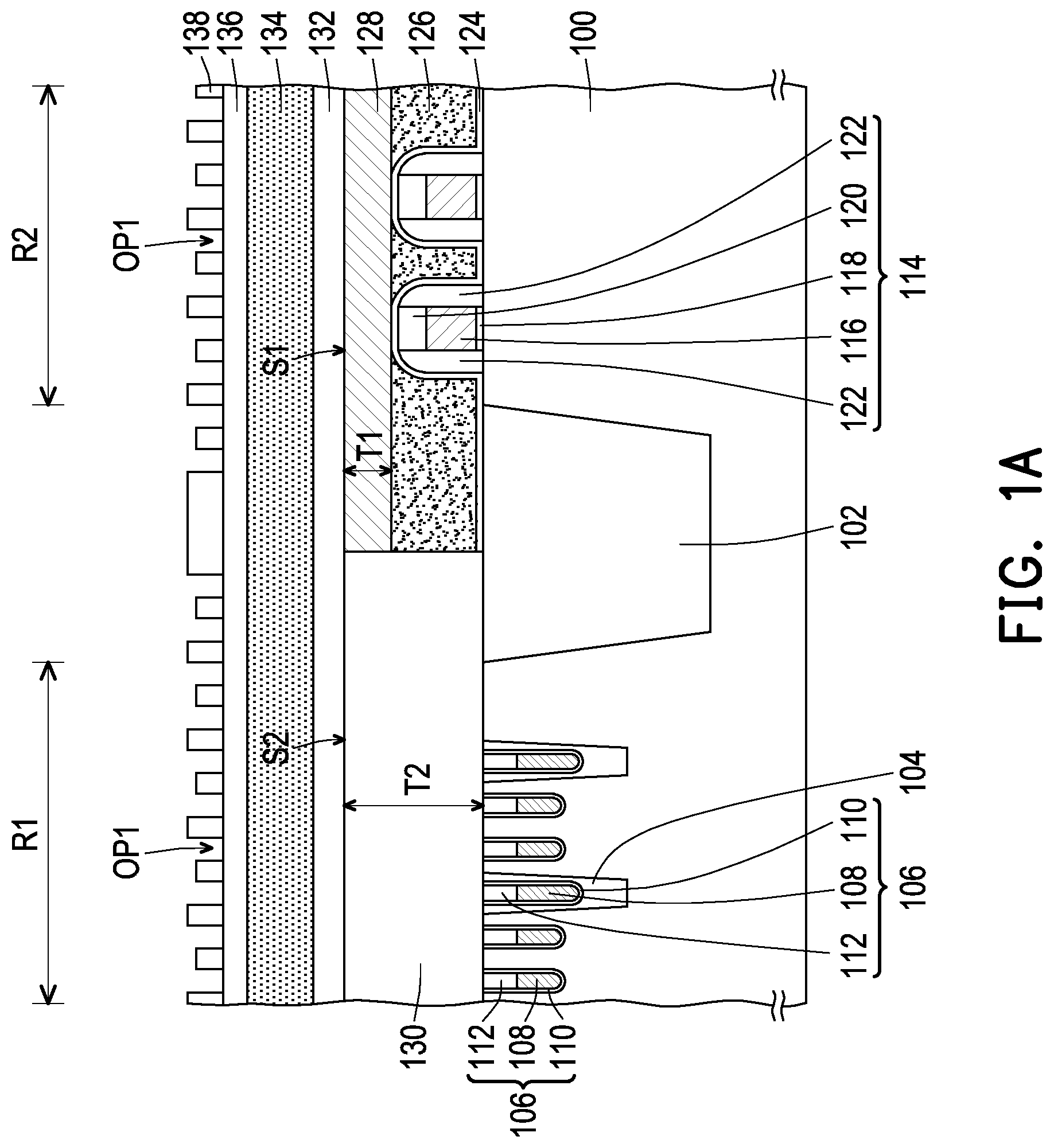 Patent US12328862 — Semiconductor structure and manufacturing method thereof — Figure 1