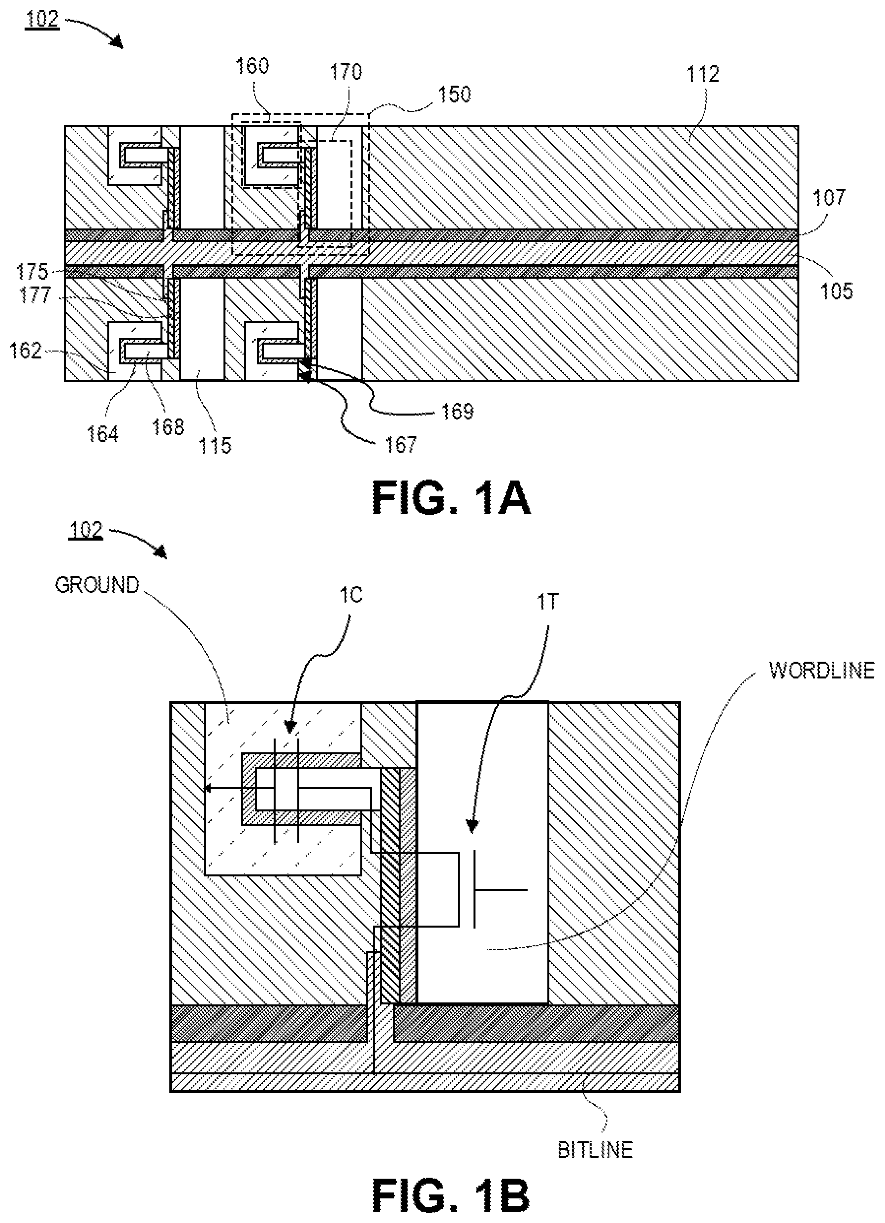 Patent US12328864 — 3D 1T1C stacked dram structure and method to fabricate — Figure 1
