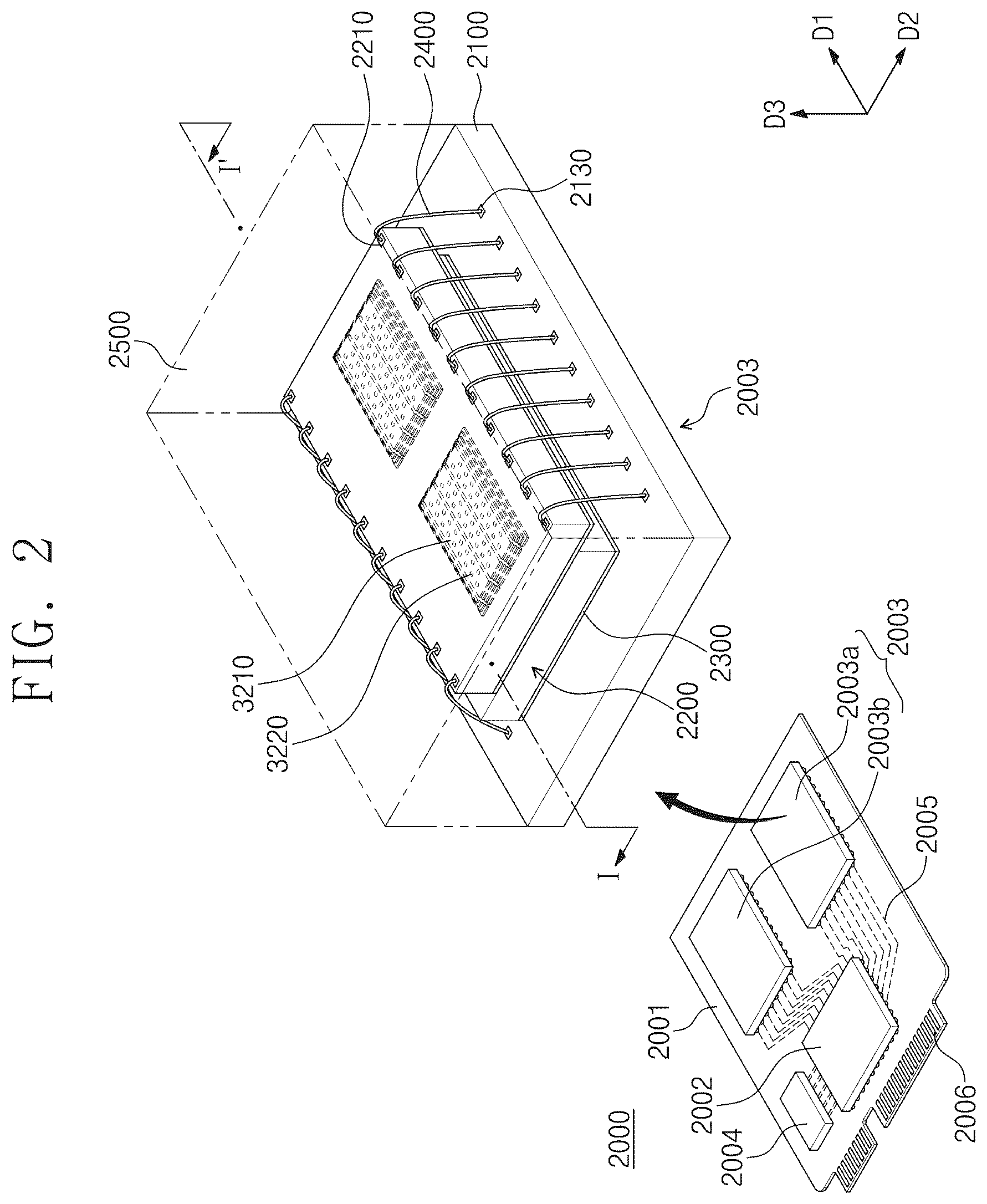 Patent US12328875 Figure 2 – Semiconductor device and electronic system including the same