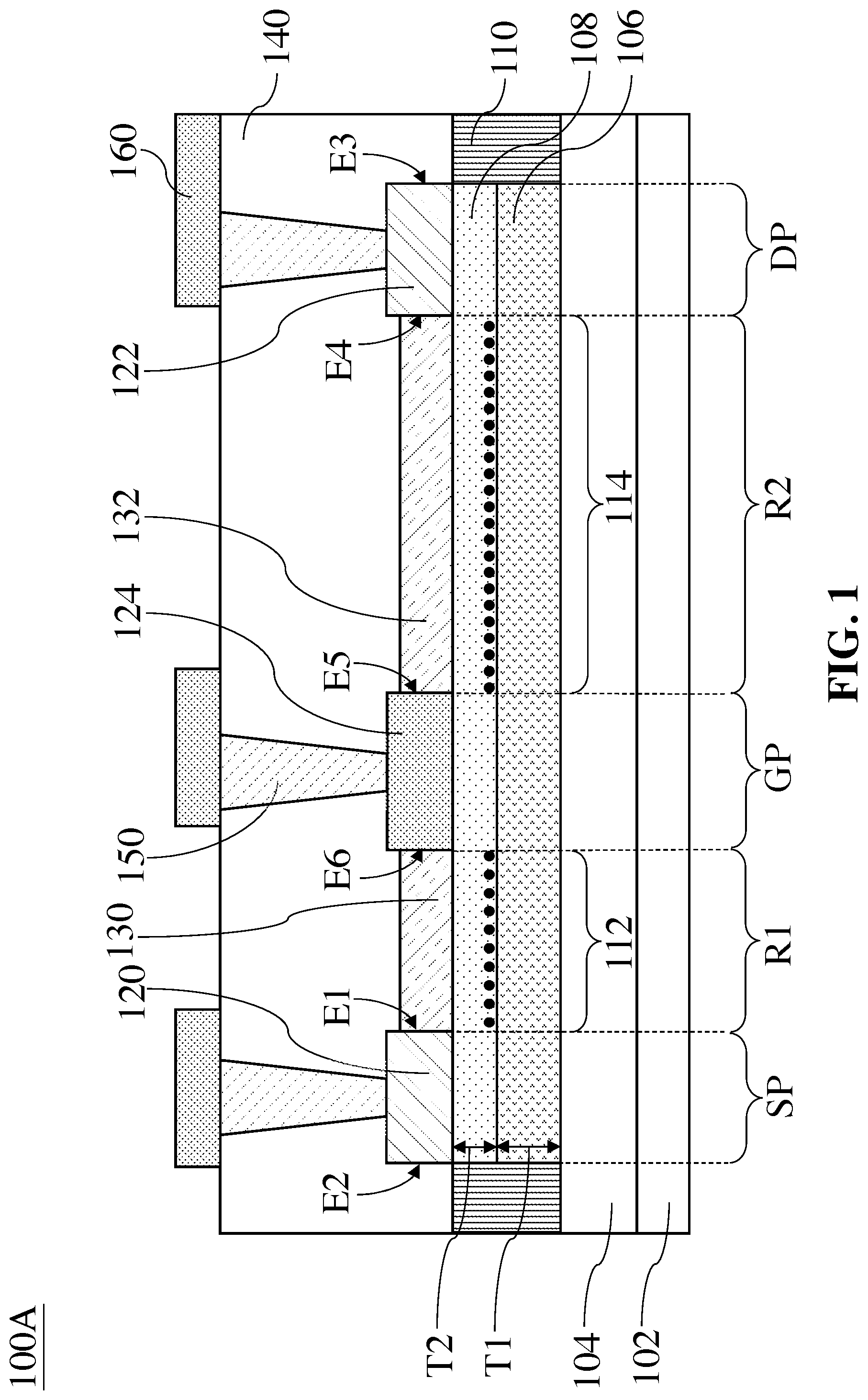Patent US12328893 Figure 1 – Semiconductor device and method for manufacturing the same