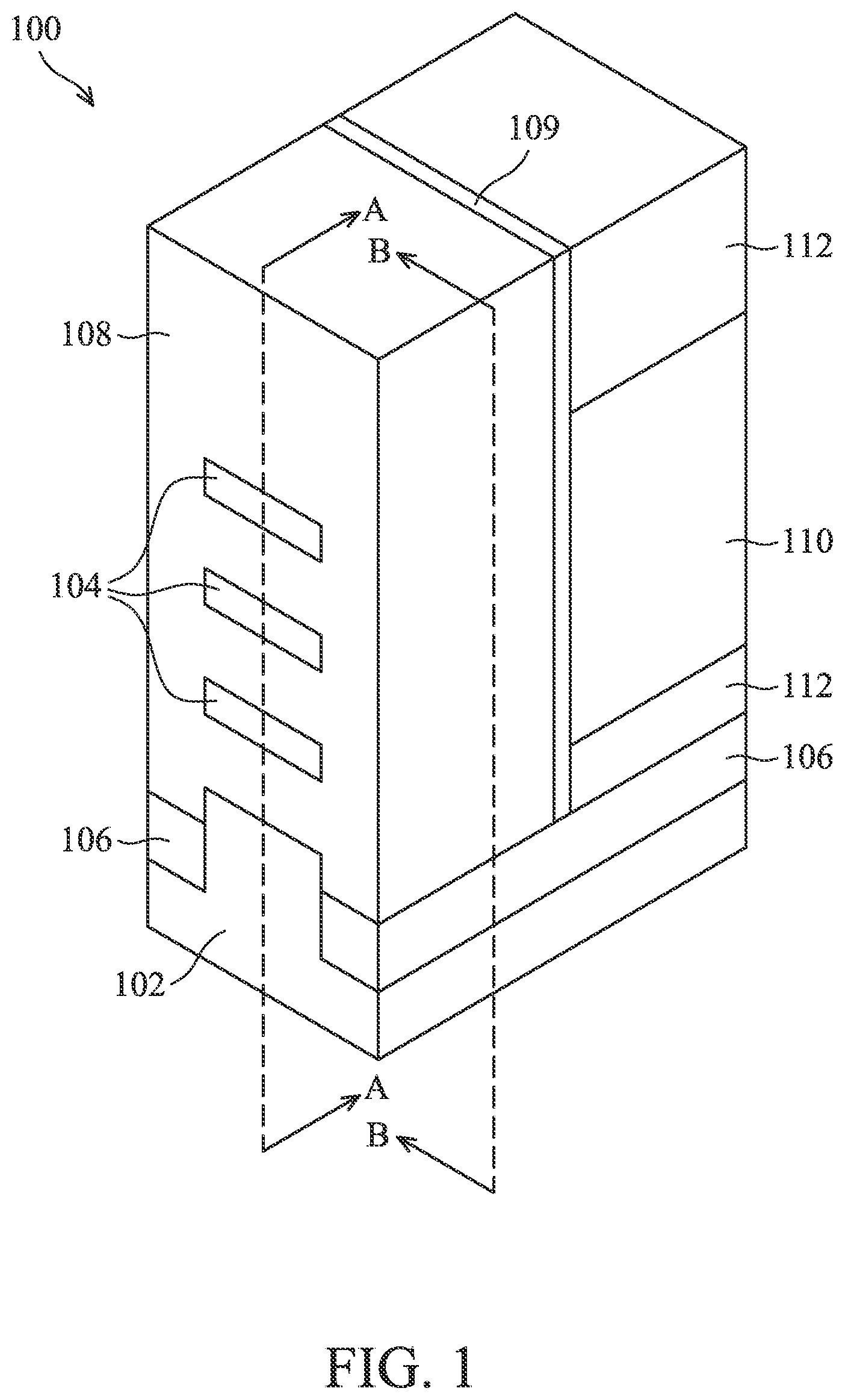 Patent US12328903 — Semiconductor devices and methods of manufacturing thereof — Figure 1