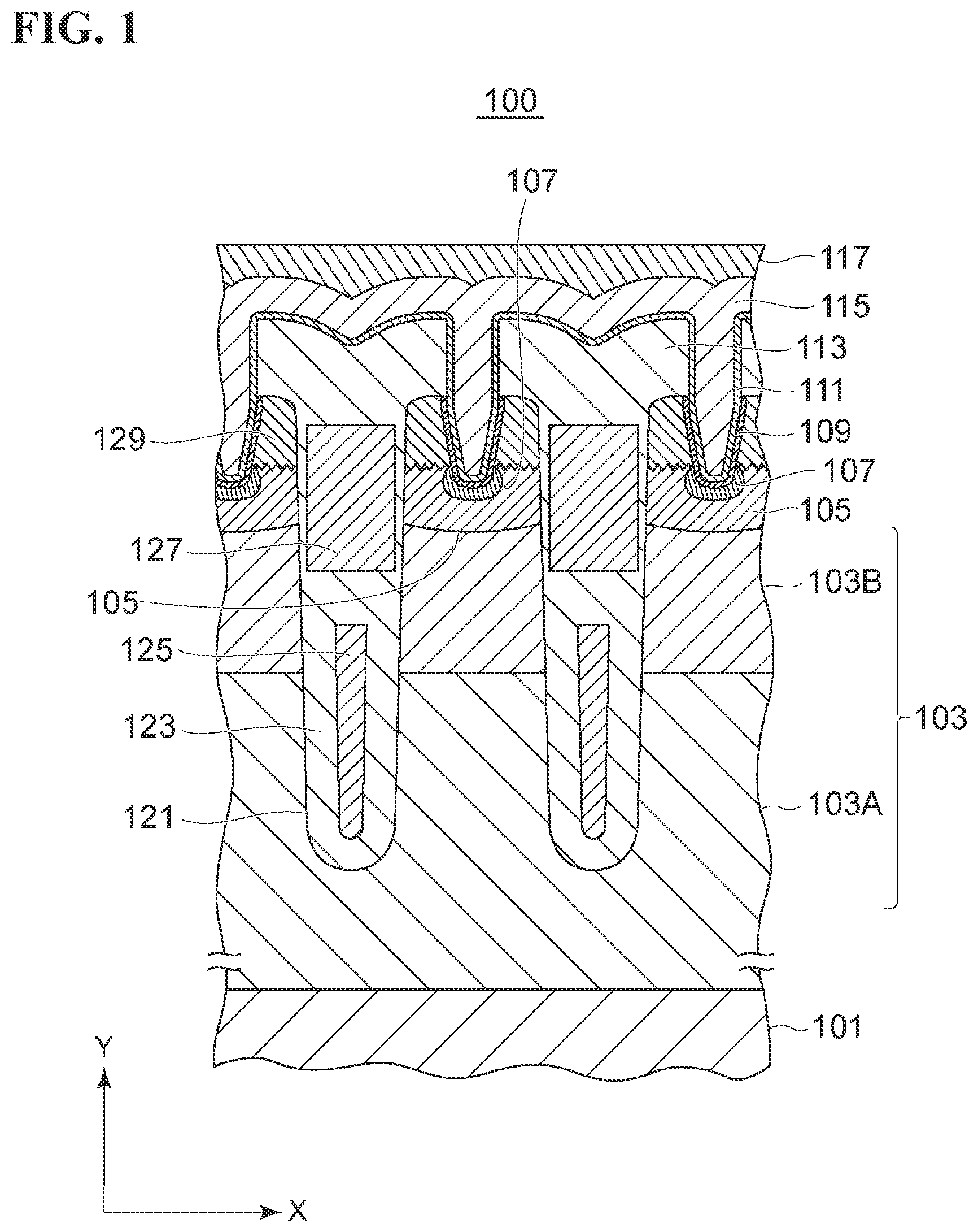 Patent US12328925 Figure 1 – Semiconductor device