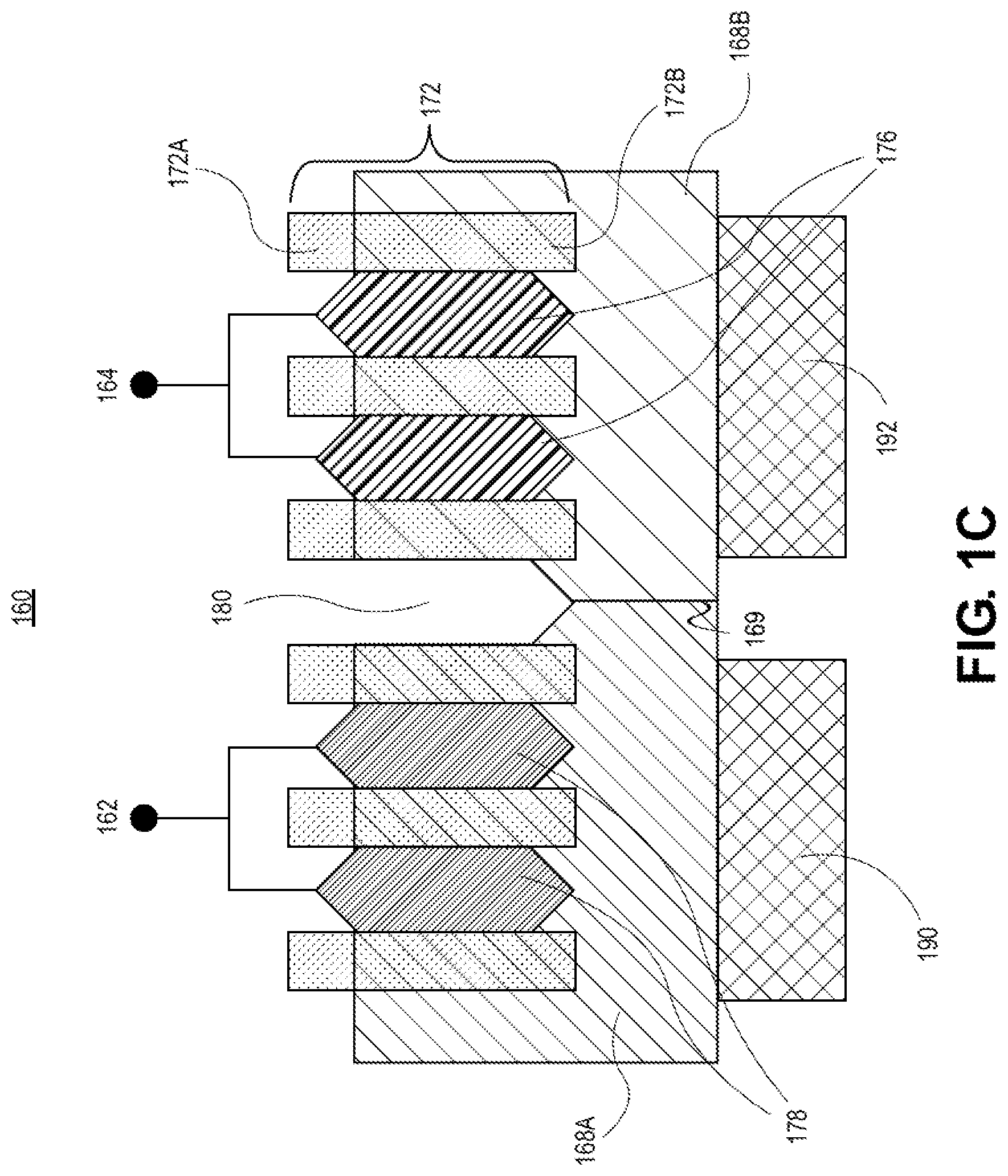 Patent US12328947 Figure 3 – Substrate-less silicon controlled rectifier (SCR) integrated circuit structures