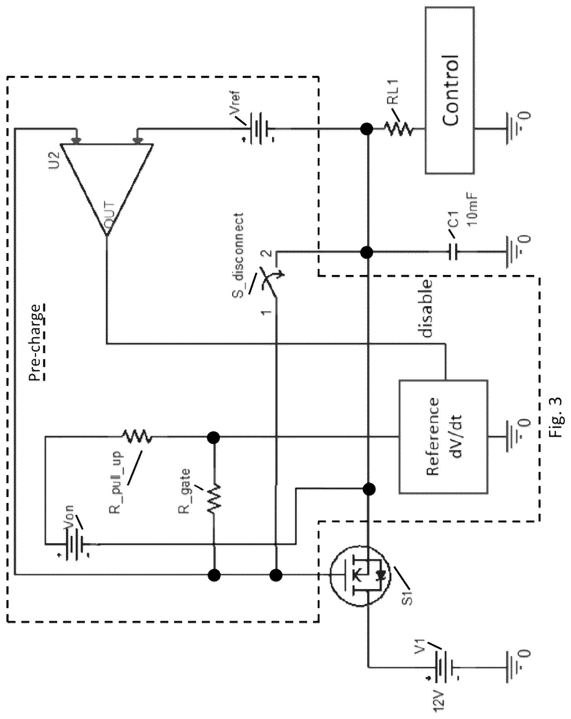 Patent US12328949 — Large capacitor pre-charge method and circuit — Figure 1