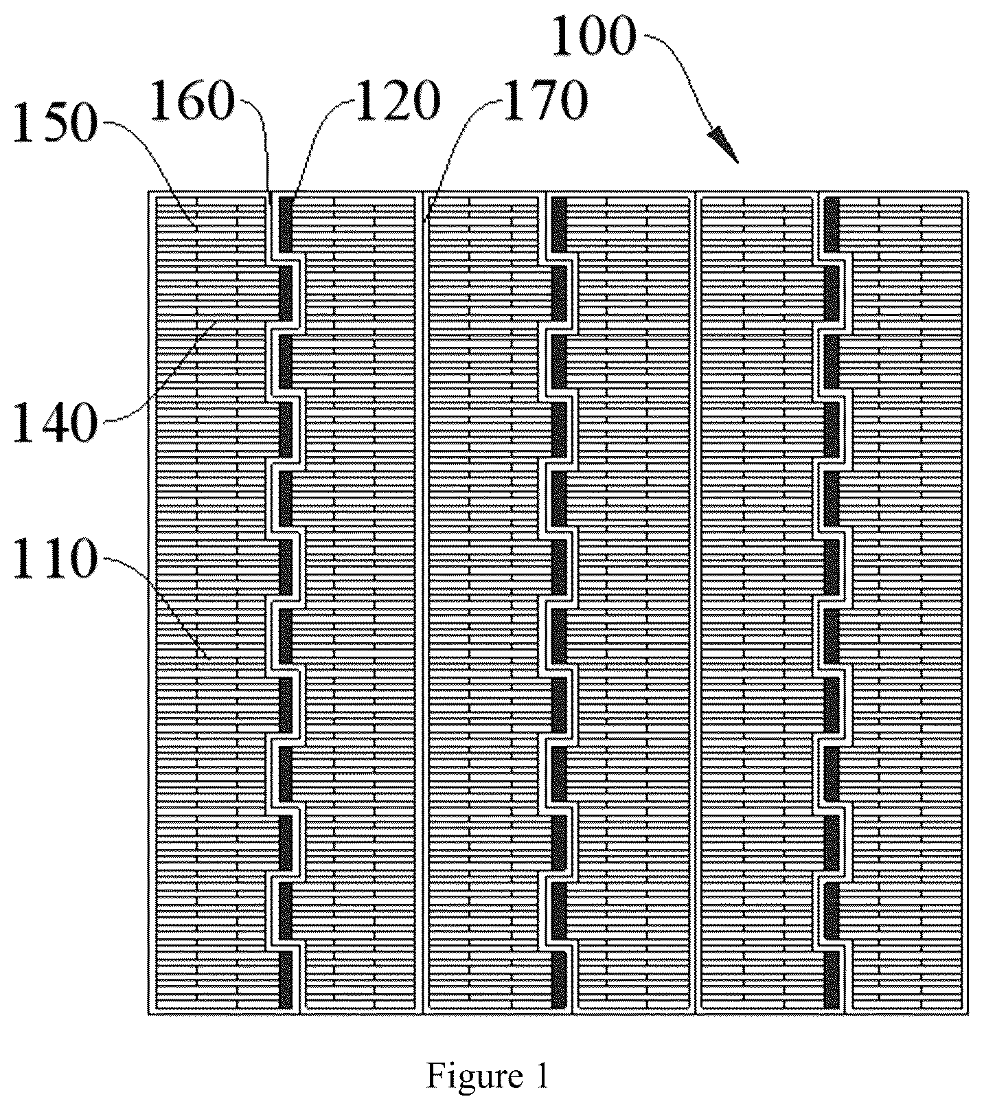 Patent US12328950 — Photovoltaic cell sheet and method of manufacturing the same and tile-stacking module — Figure 1