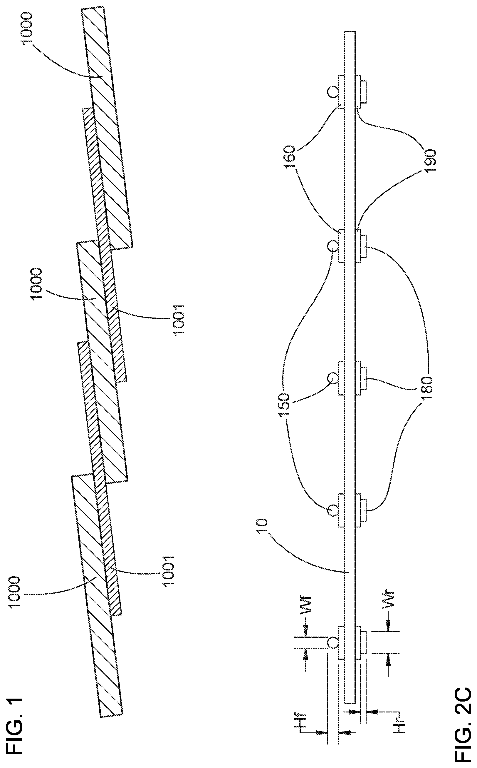 Patent US12328954 Figure 1 – Shingled solar module with ribbon interconnect