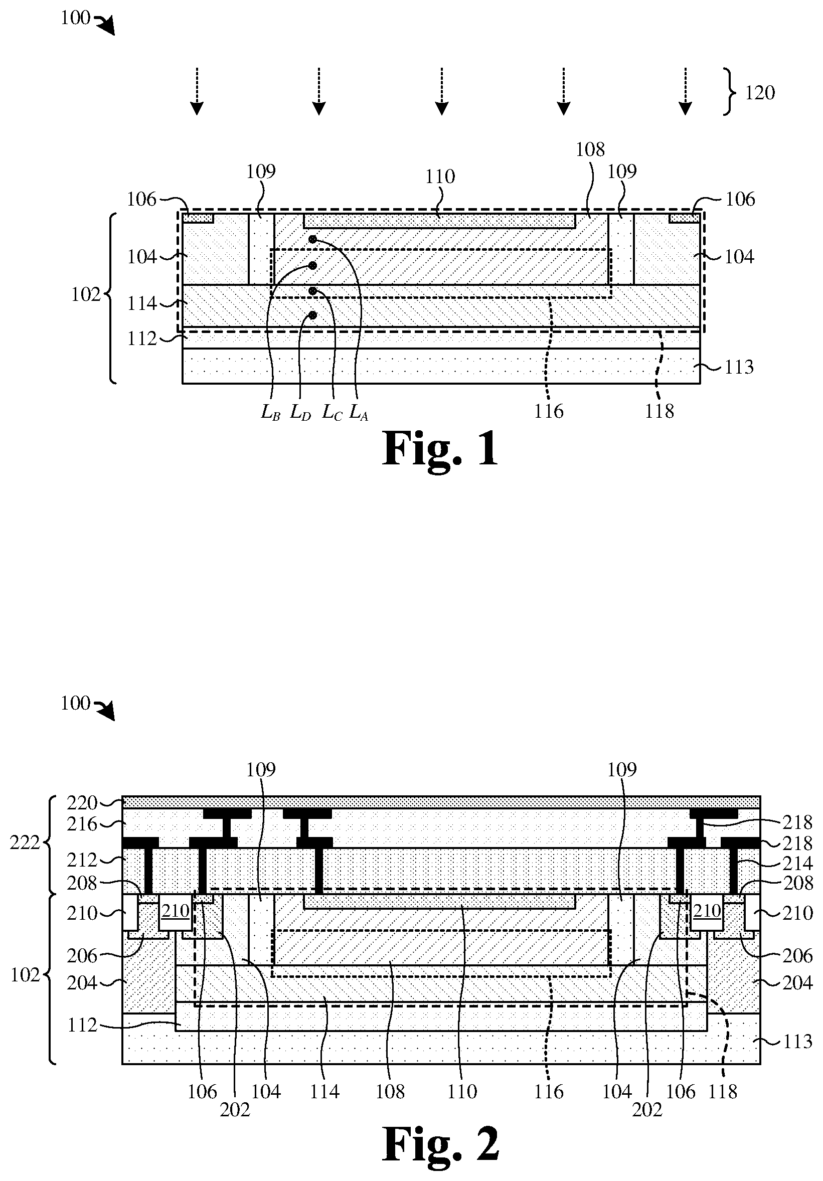 Patent US12328959 — Image sensor with improved timing resolution and photon detection probability — Figure 1