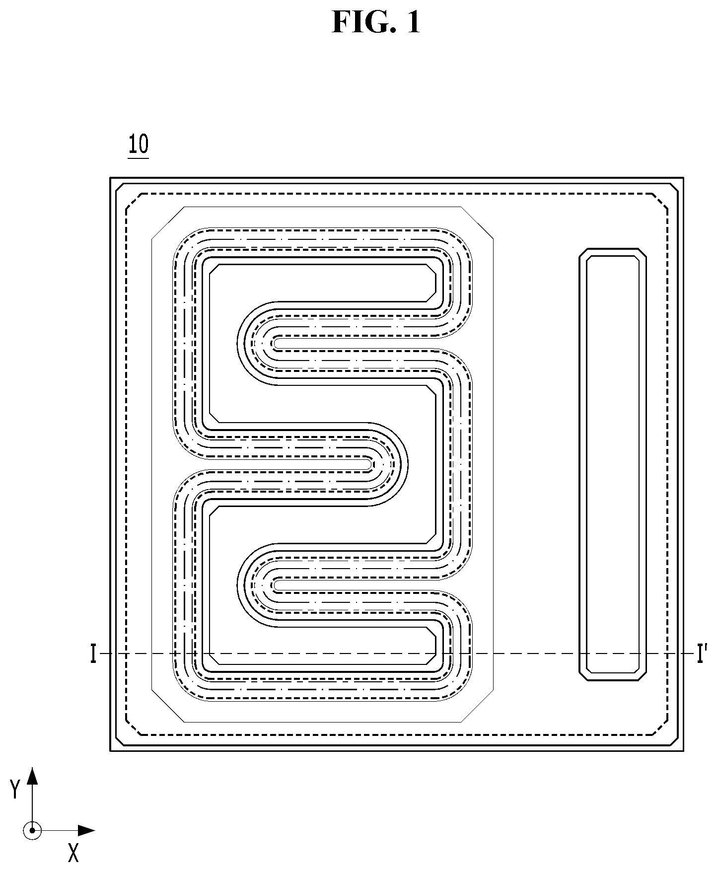 Patent US12328978 — UV LED with electrode with irregular surface — Figure 1