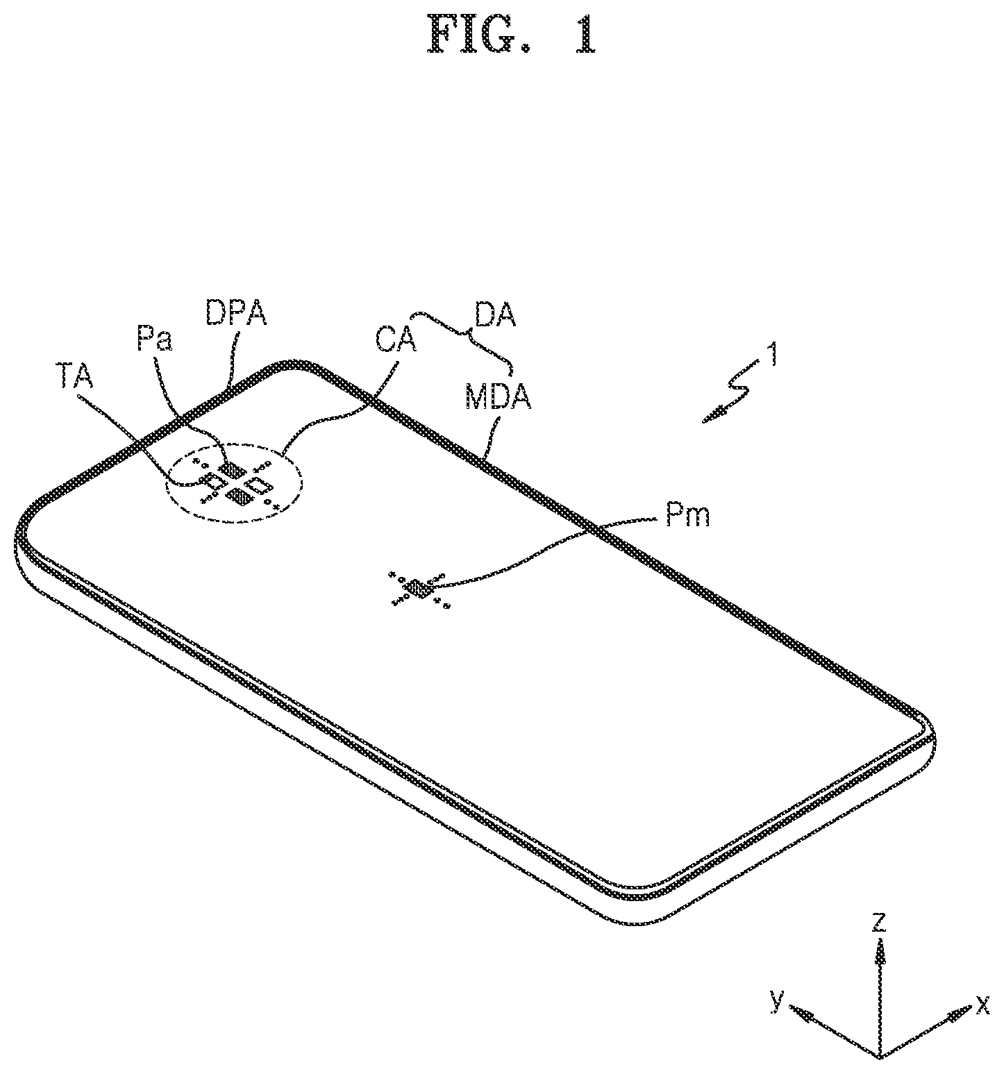 Patent US12328989 — Display panel and display apparatus including the same — Figure 1