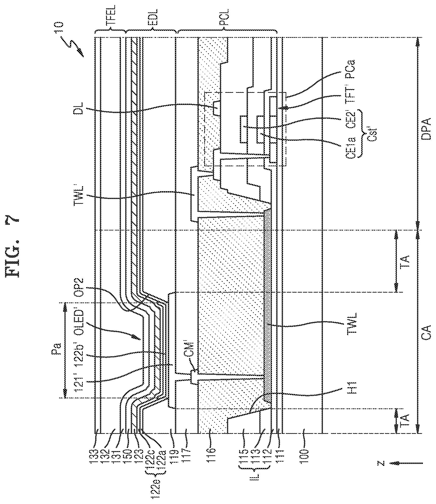 Patent US12328989 Figure 9 – Display panel and display apparatus including the same