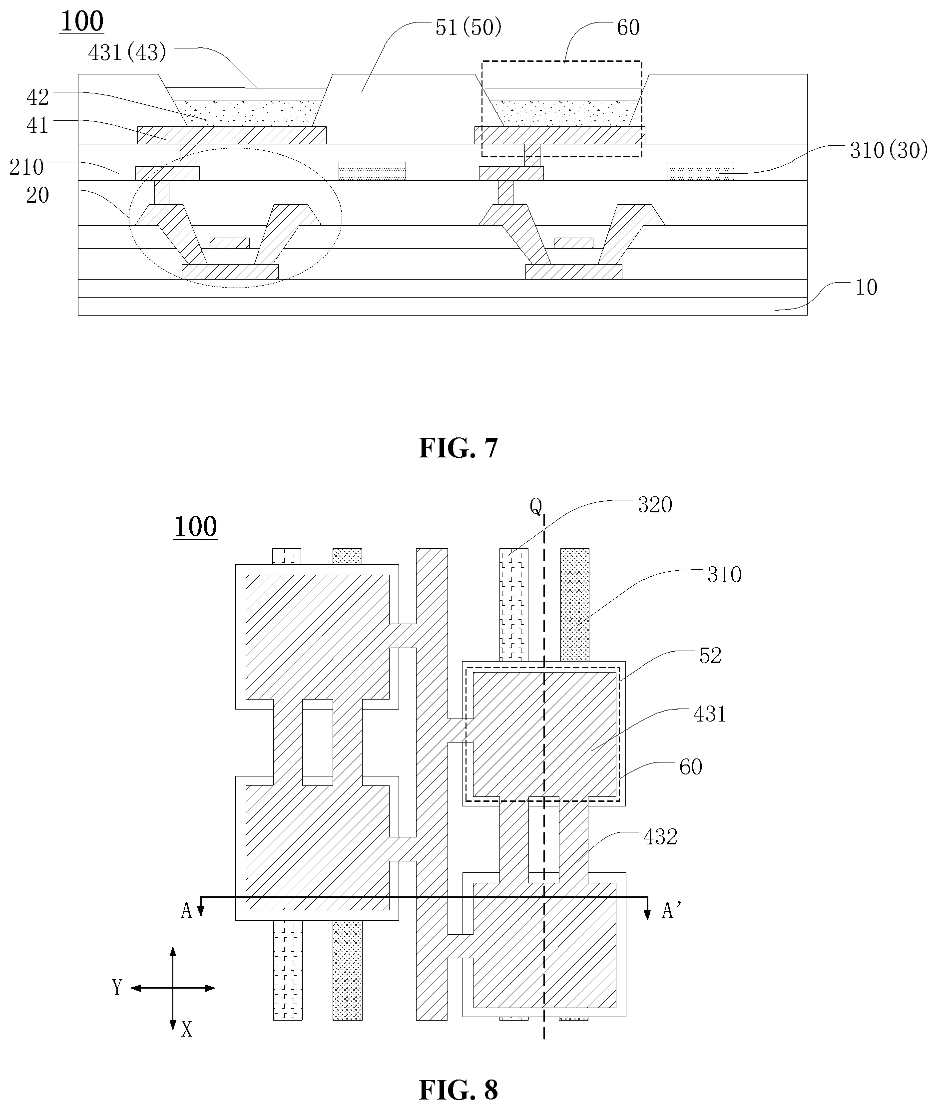 Patent US12328992 — Display panel having reduced reflection area of cathode layer, and display device — Figure 1