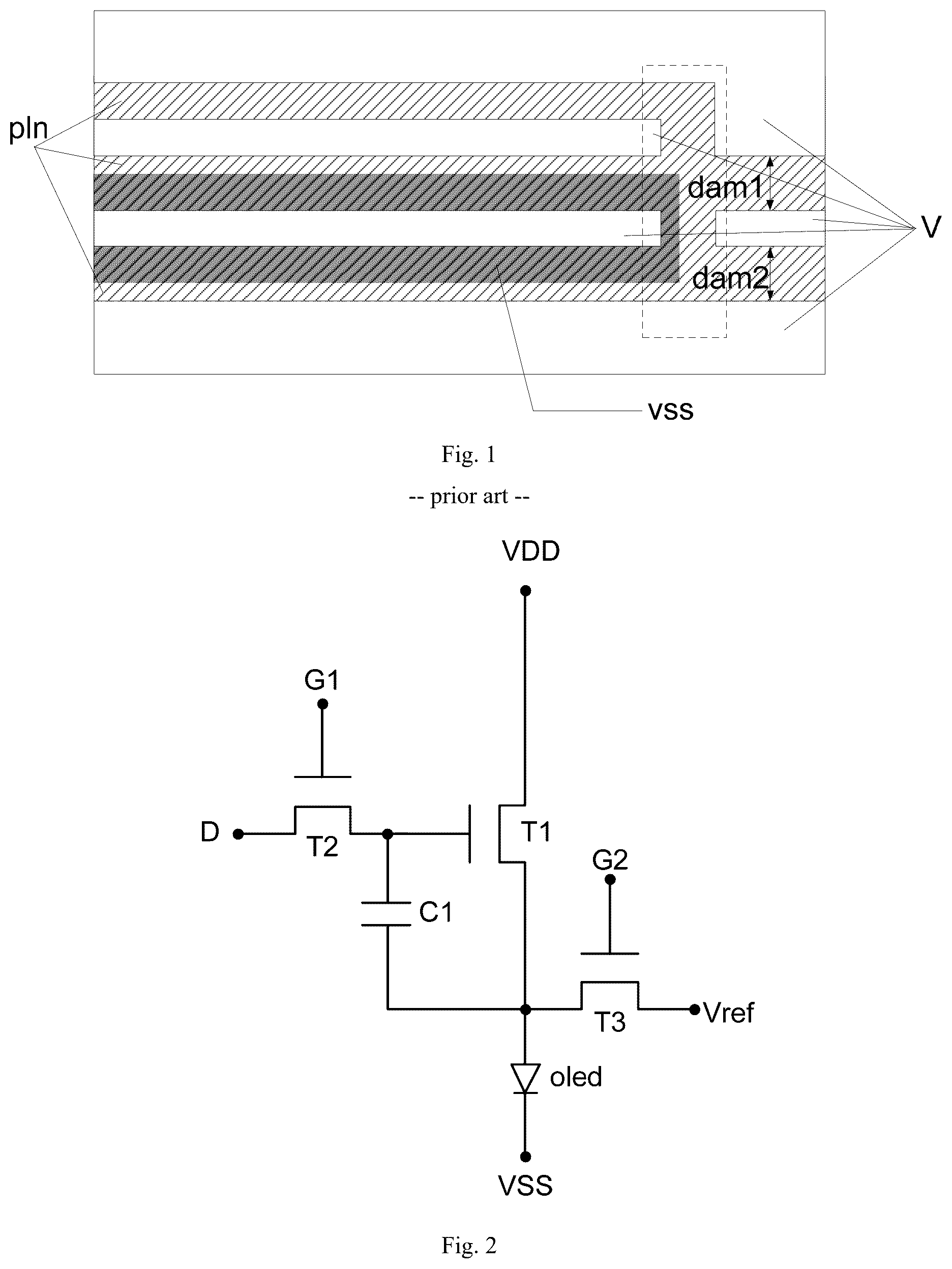 Patent US12328997 — Display panel and display apparatus having arrangement of dam regions — Figure 1