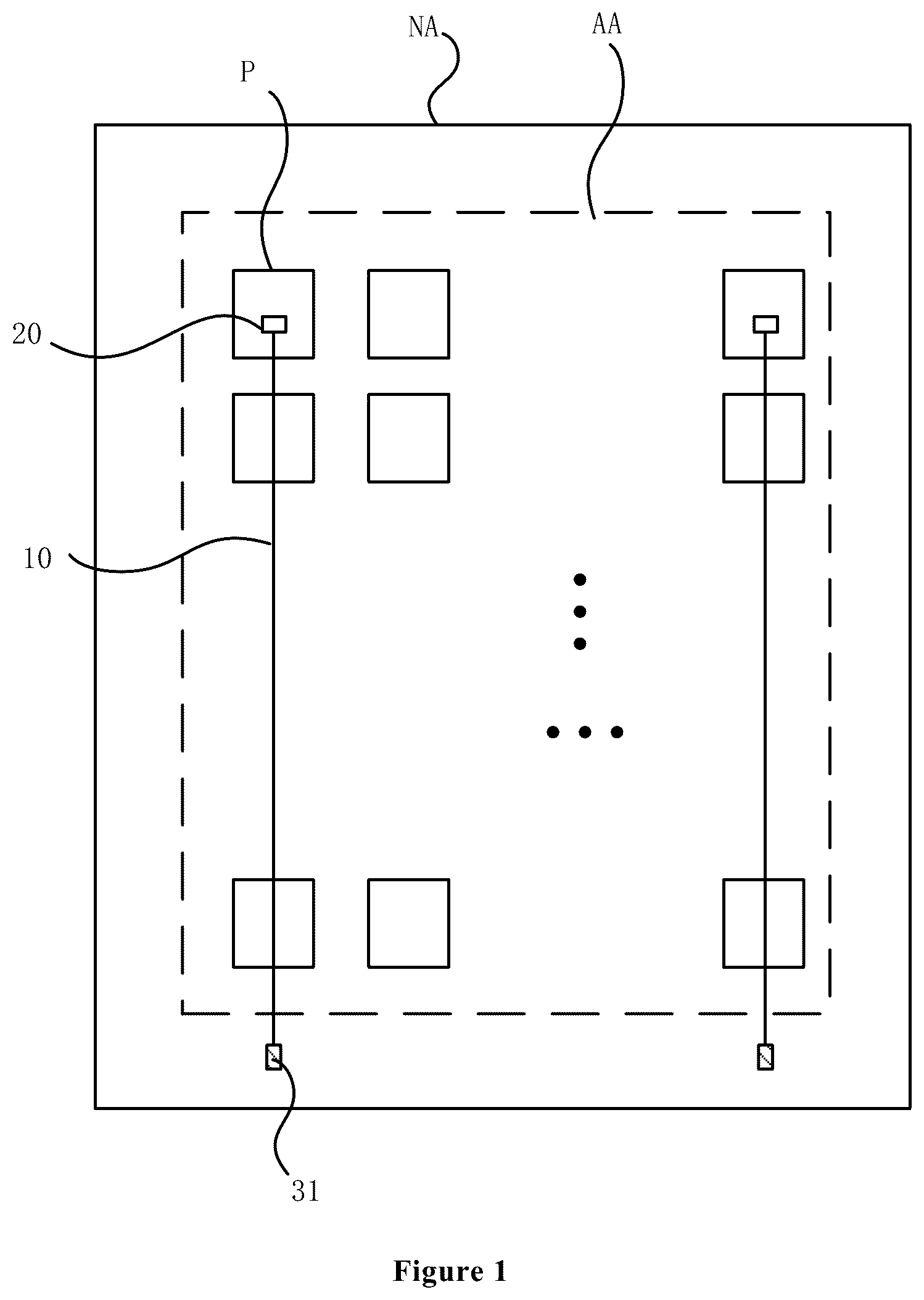 Patent US12329001 Figure 1 – Display panel, detection method and display device