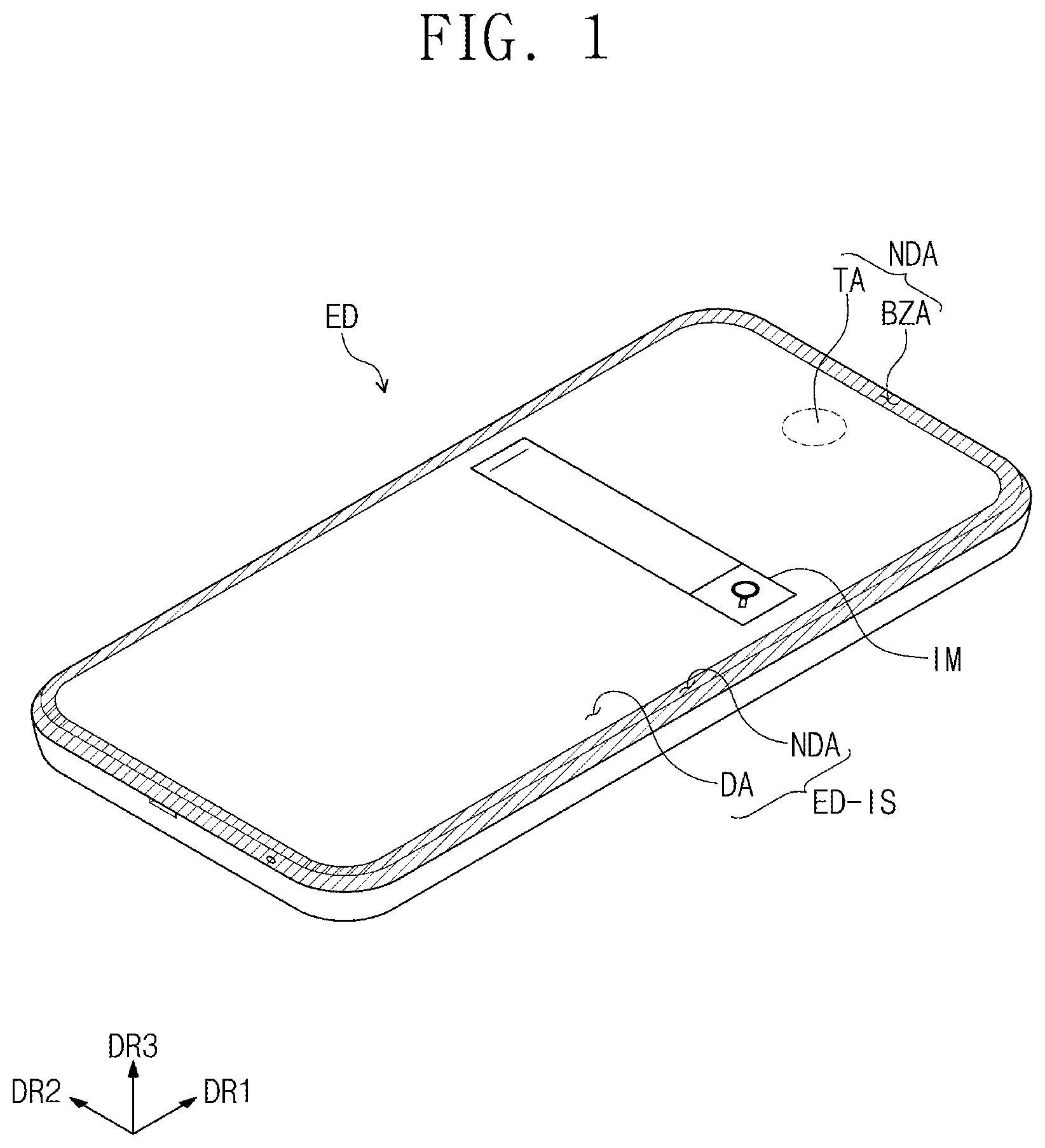 Patent US12329005 Figure 1 – Display panel and electronic device including the same