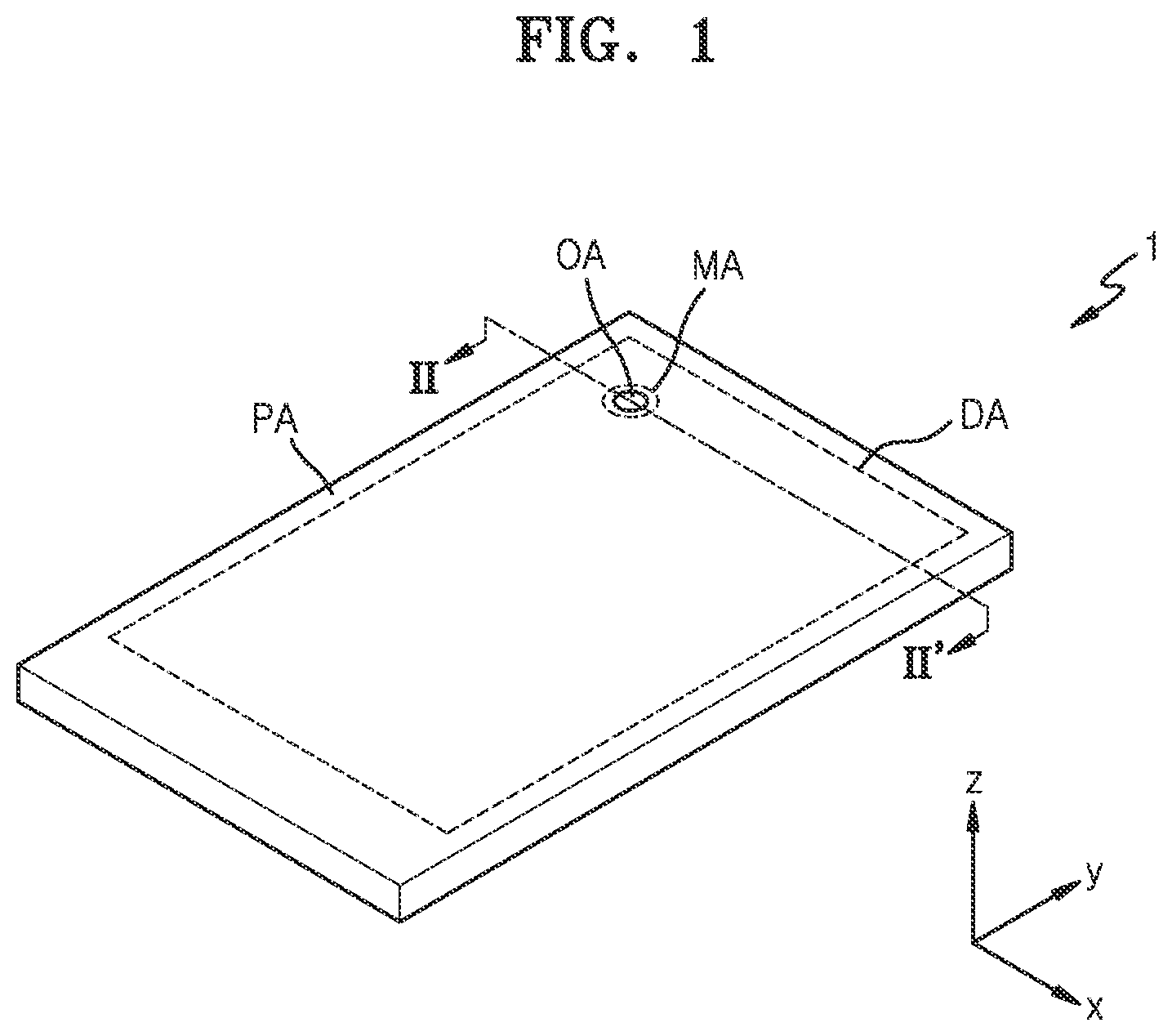 Patent US12329014 Figure 1 – Display apparatus