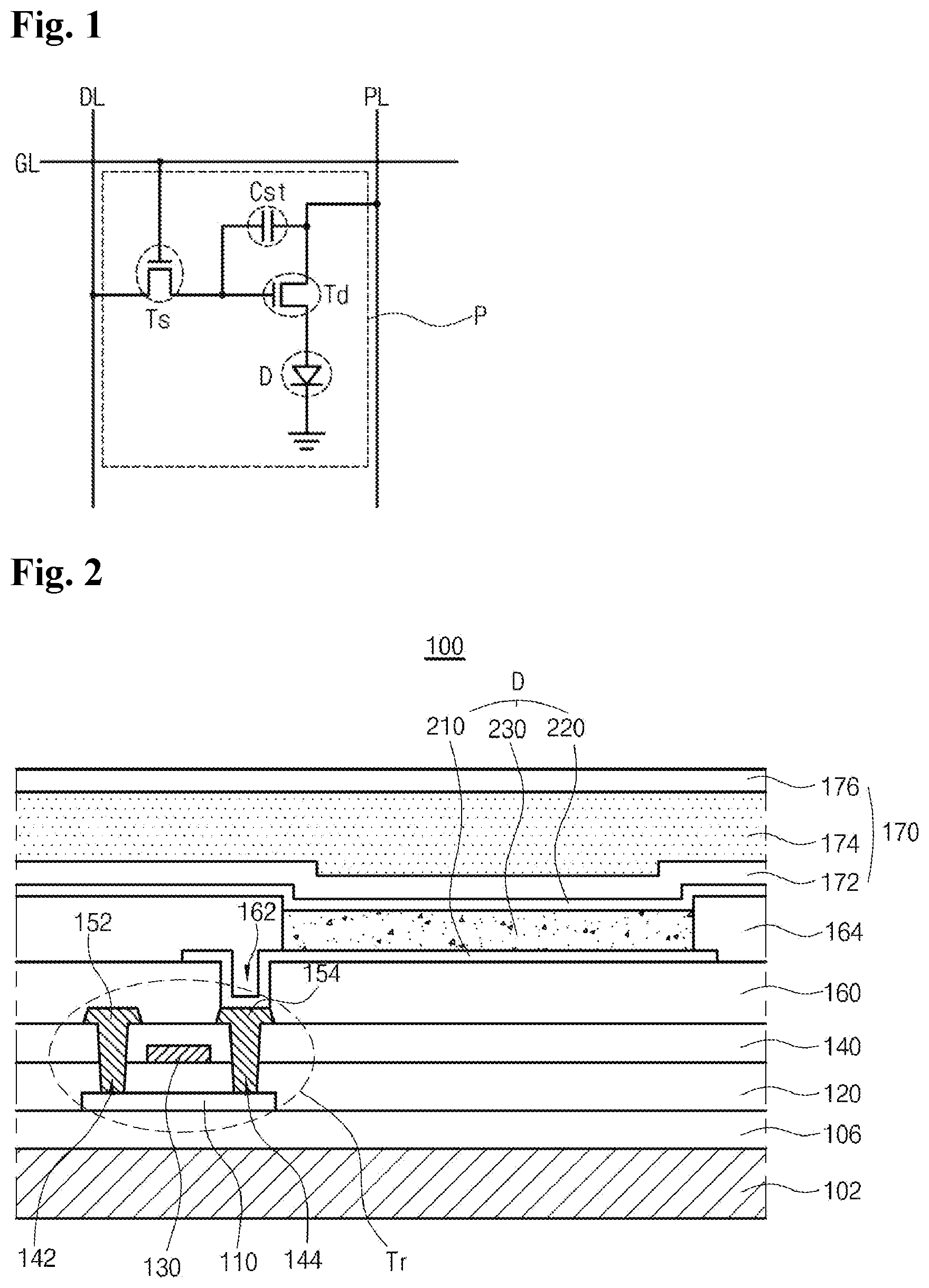Patent US12329030 — Organic compound, organic light emitting diode and organic light emitting device having the compound — Figure 1