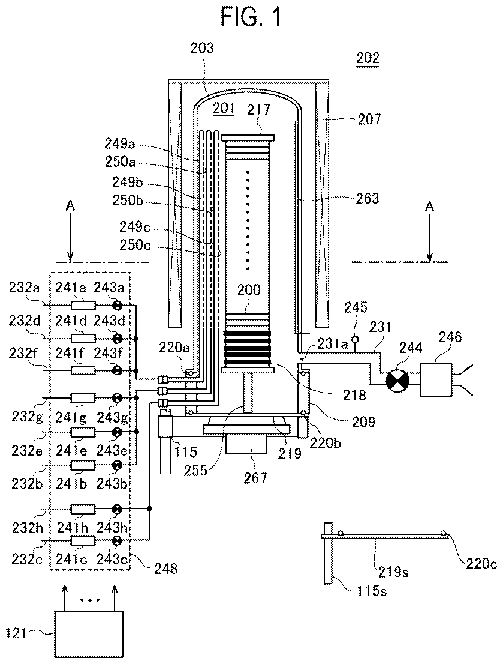 Patent US12331393 — Method of processing substrate, method of manufacturing semiconductor device, substrate processing apparatus, and recording medium — Figure 1