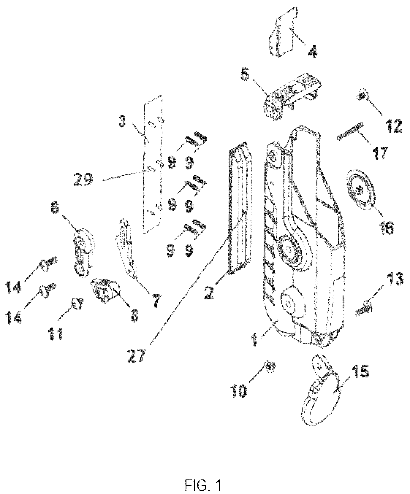 Patent US12332018 Figure 1 – Pistol holster