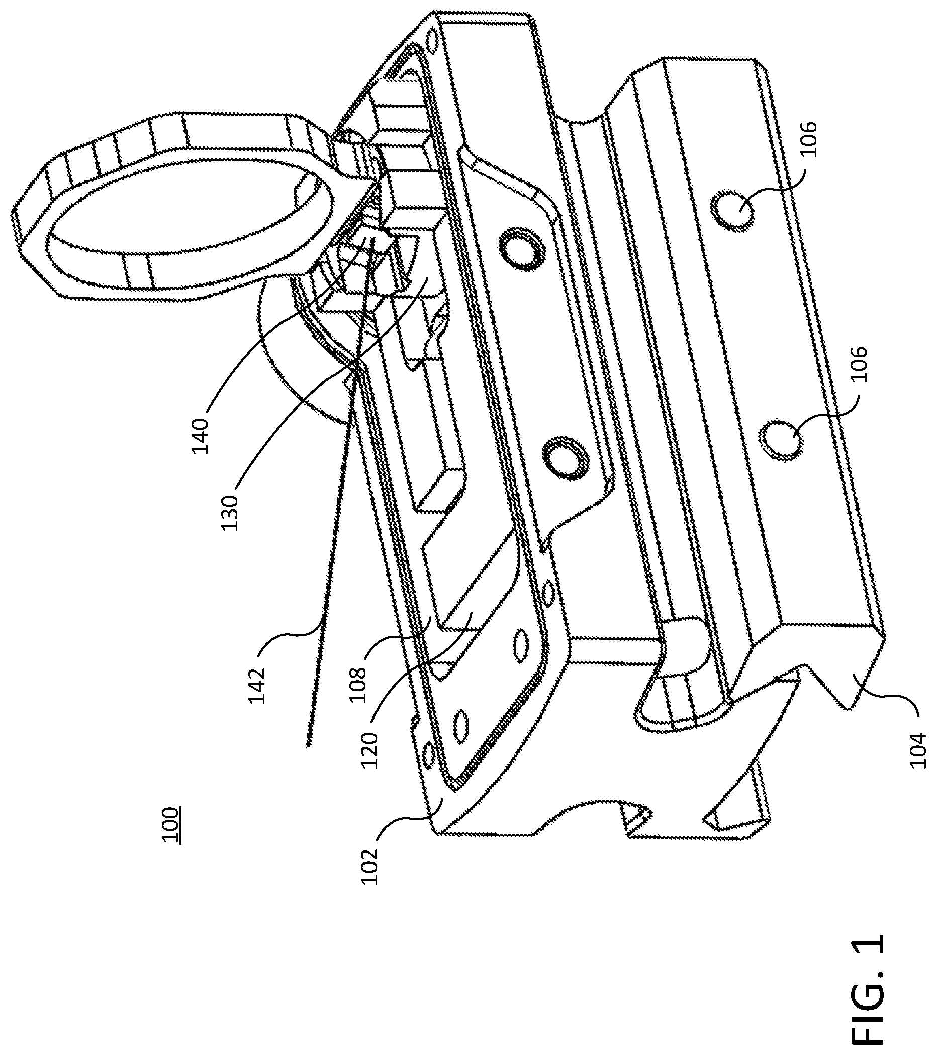 Patent US12332019 Figure 1 – Adjustable target sight