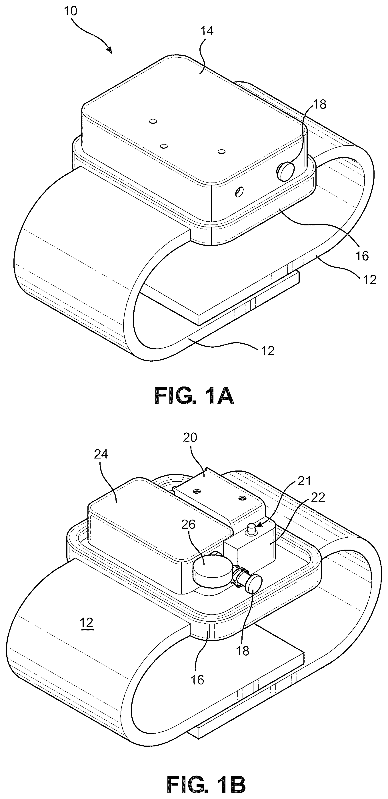 Patent US12332029 Figure 1 – Wearable personal defense device