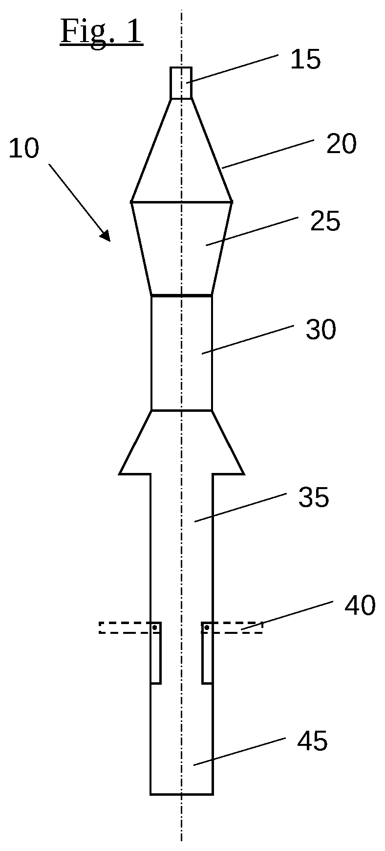 Patent US12332032 — Barrier-breaching munition — Figure 1