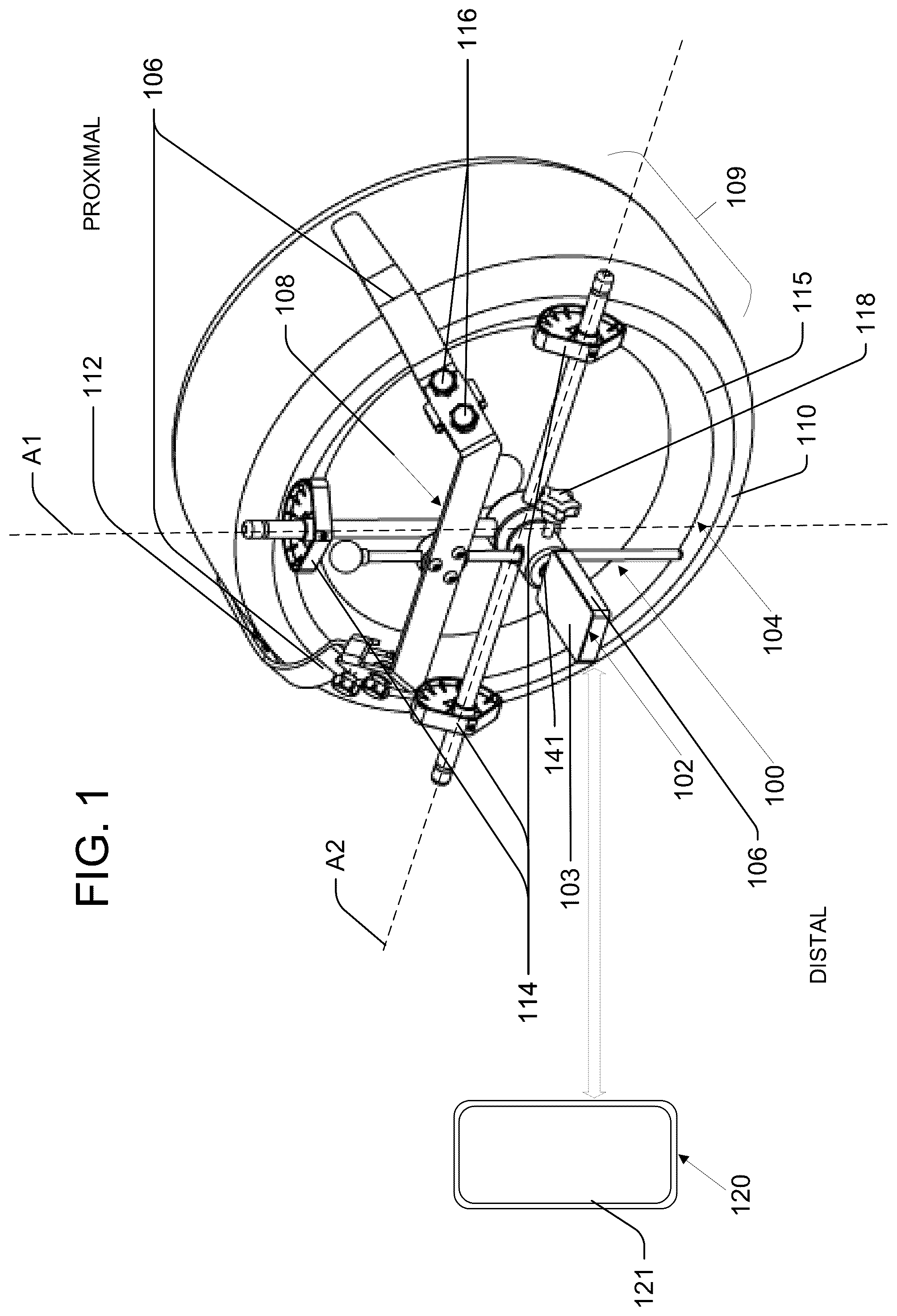 Patent US12332050 — Universal wheel-fixation frame for electronic alignment sensor — Figure 1