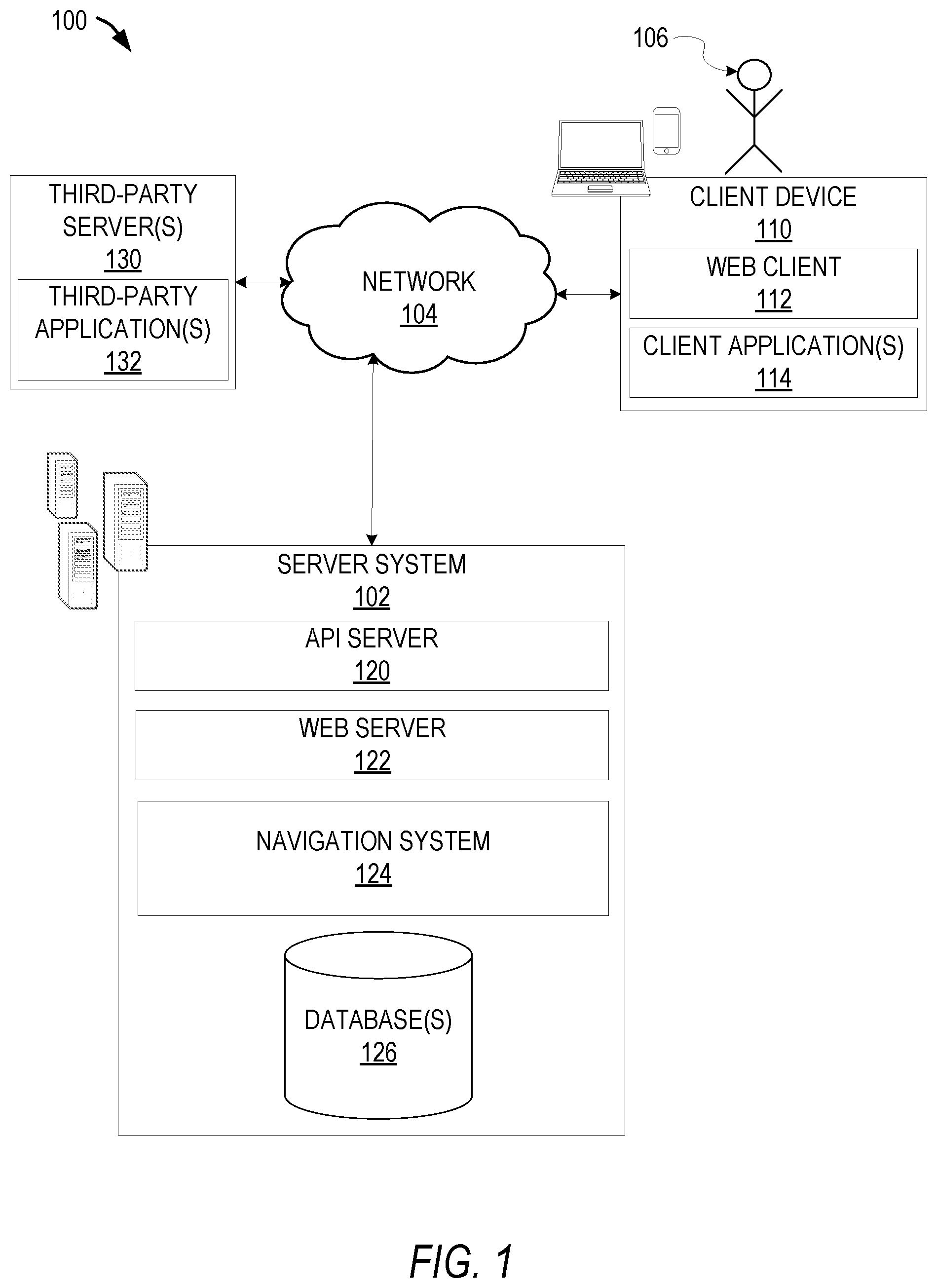Patent US12332063 — Selecting routes based on ETA — Figure 1
