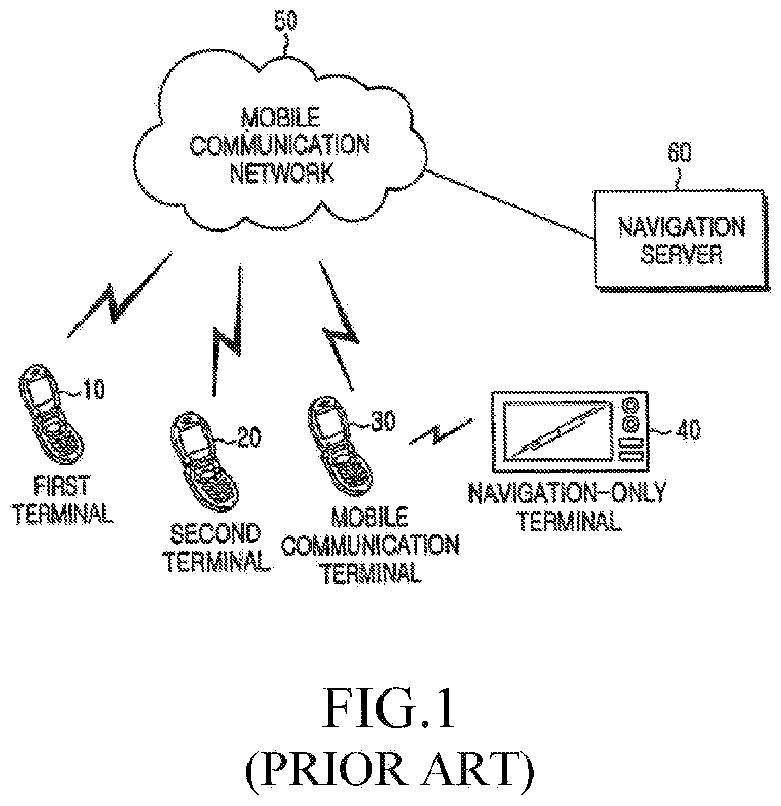 Patent US12332070 — Method and apparatus for setting destination in navigation terminal — Figure 1