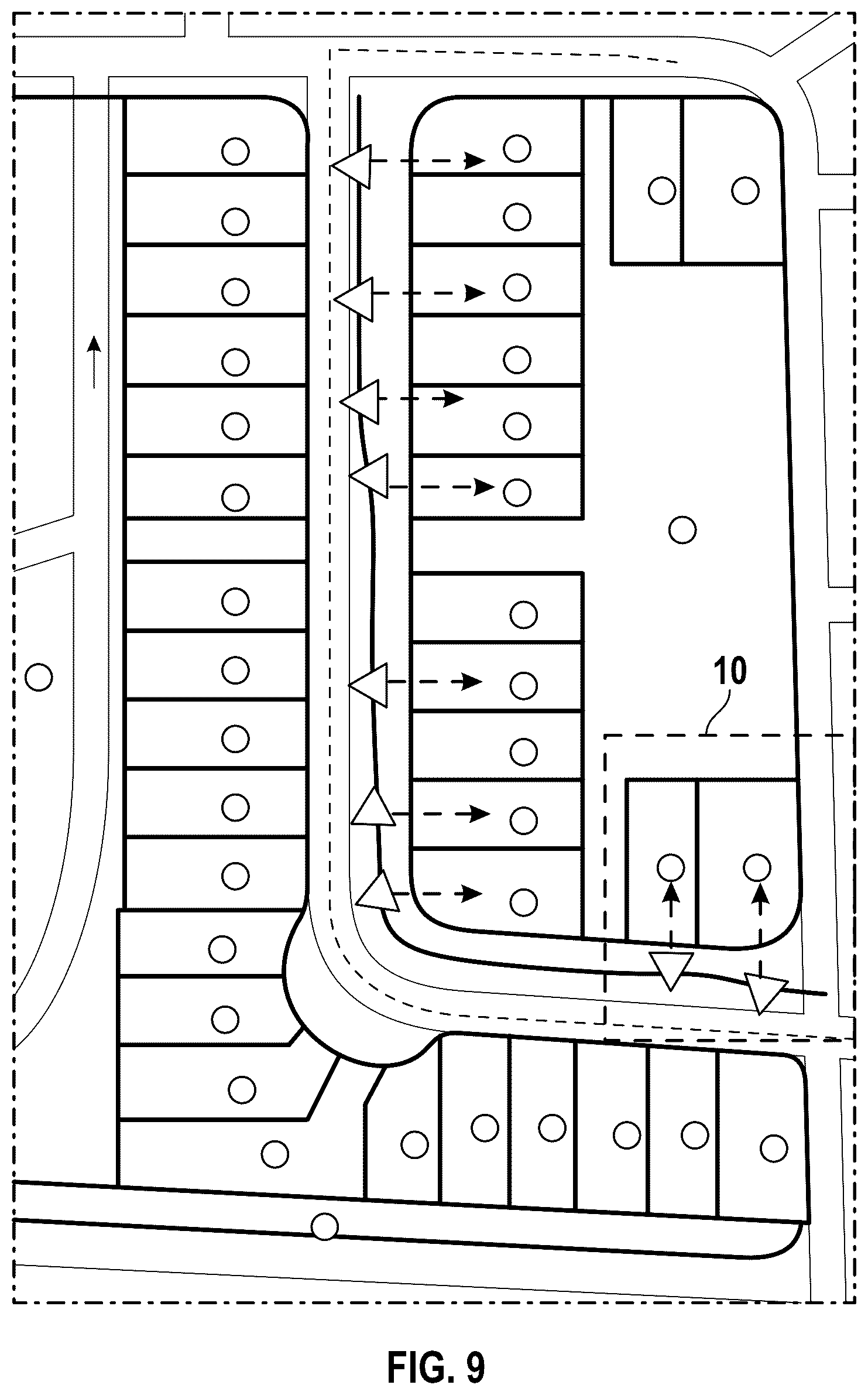 Patent US12332073 Figure 11 – System and method for efficient customer and container on-property service based on collection of off-street data for a waste / recycling service vehicle