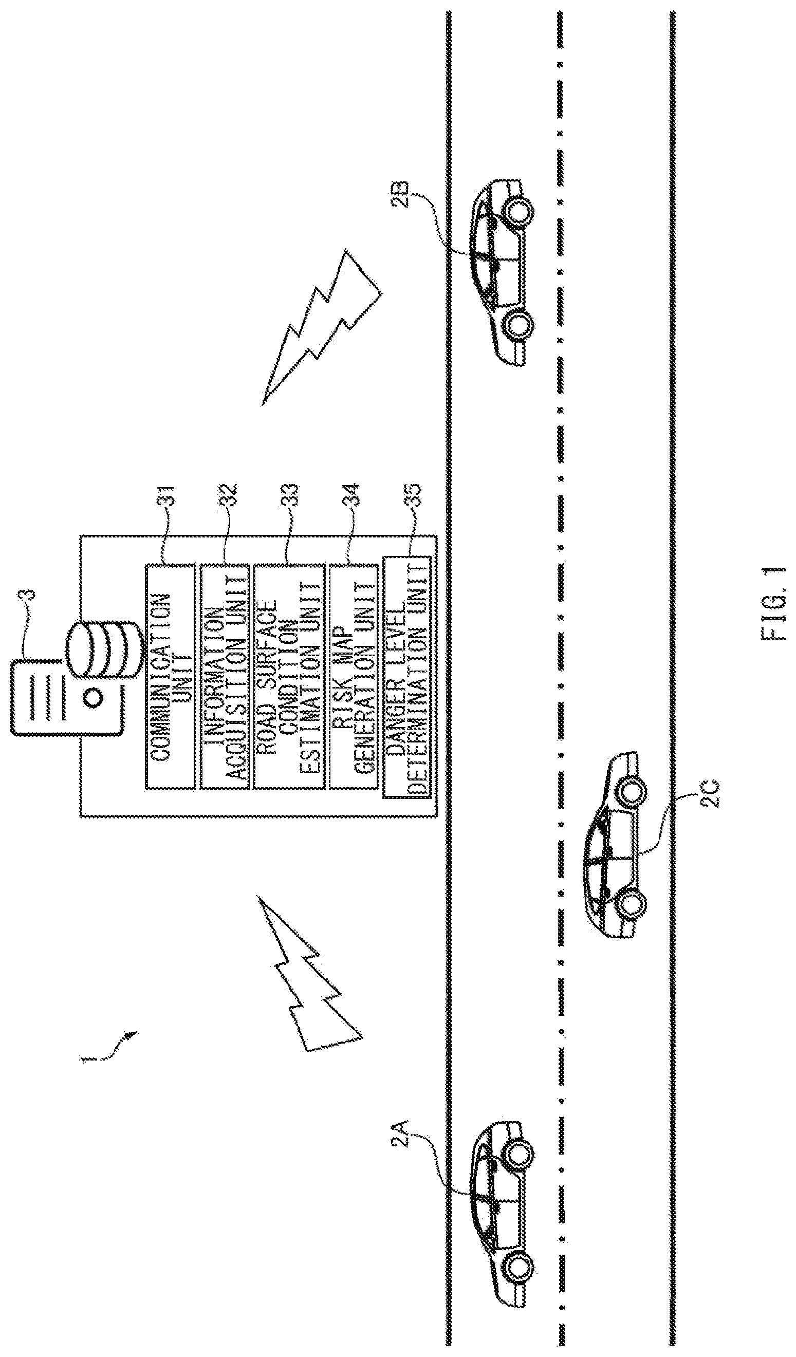 Patent US12332076 — Road surface information providing apparatus and vehicle control apparatus — Figure 1