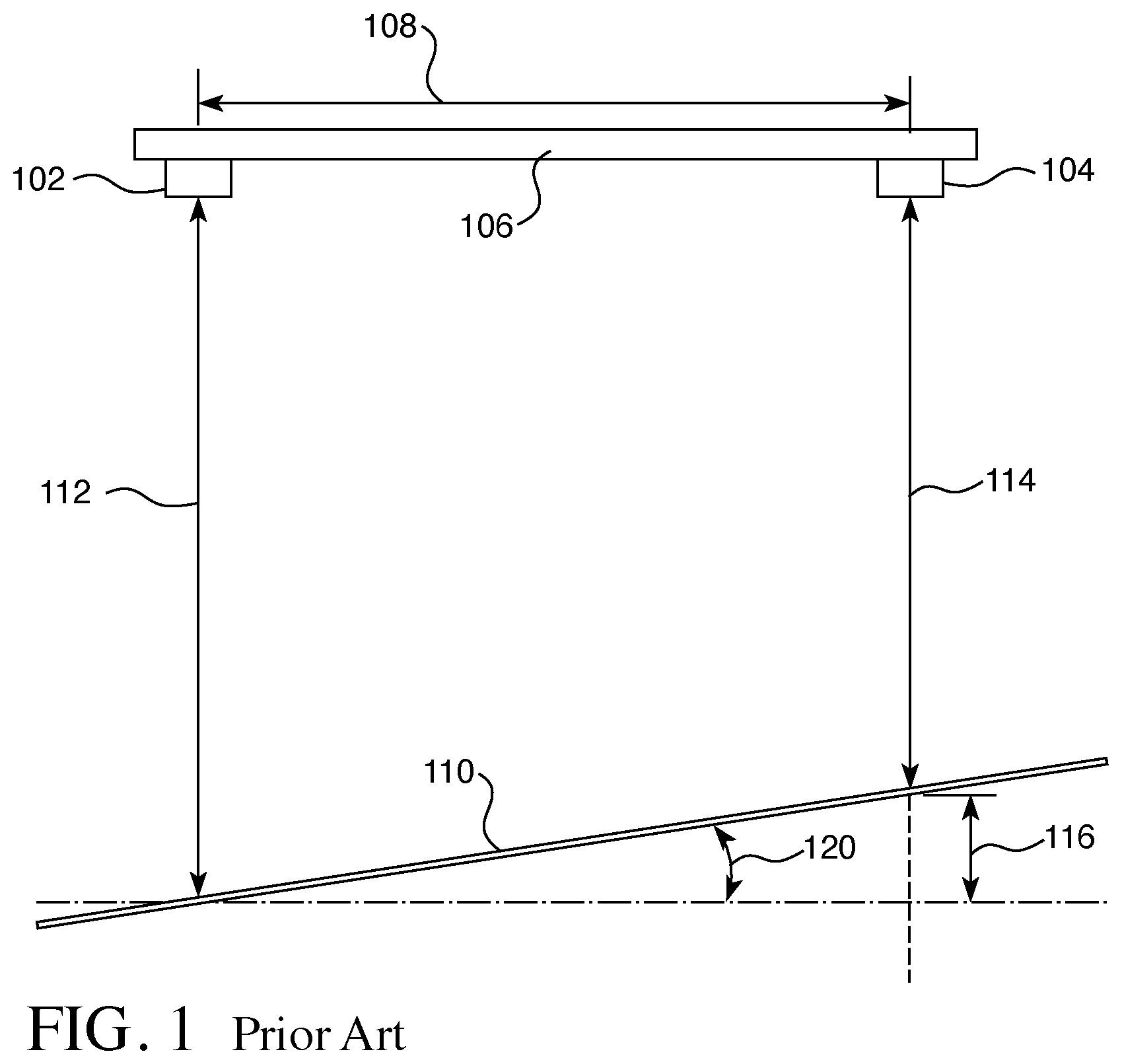 Patent US12332081 — Method and device for remotely measuring ground slope — Figure 1