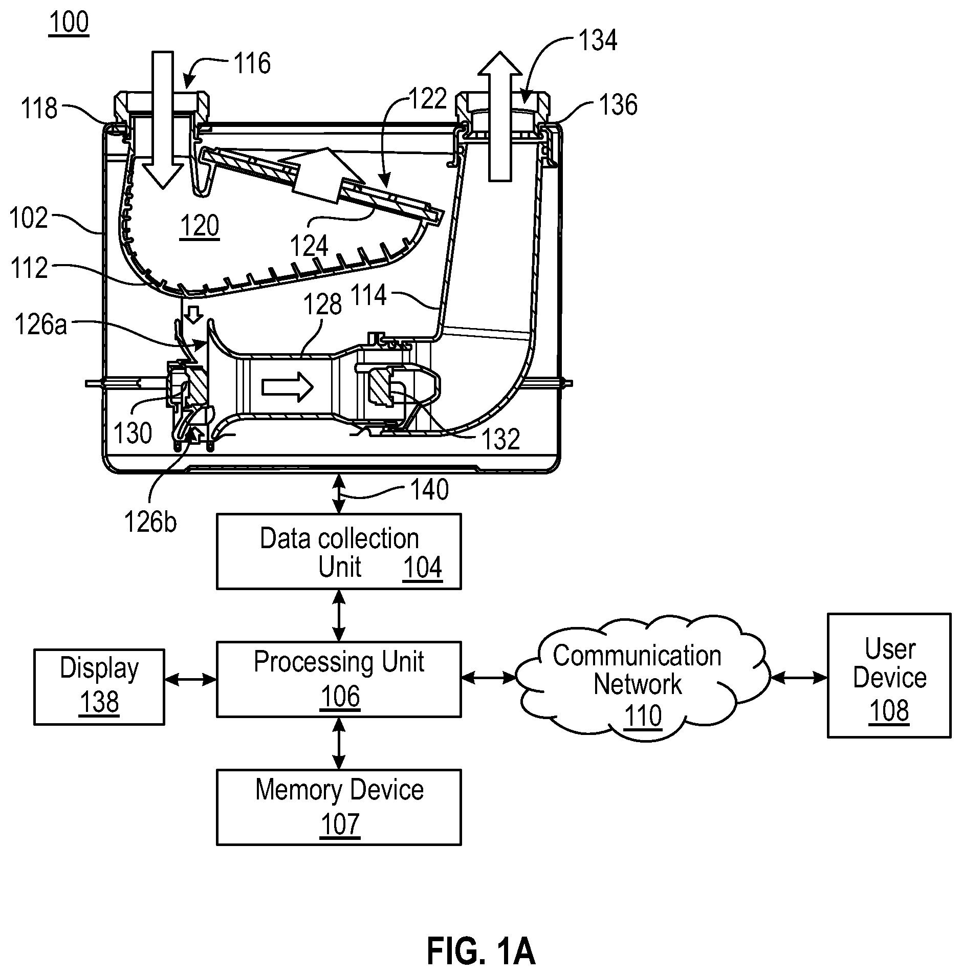 Patent US12332102 — Ageing and dust detection in a meter — Figure 1