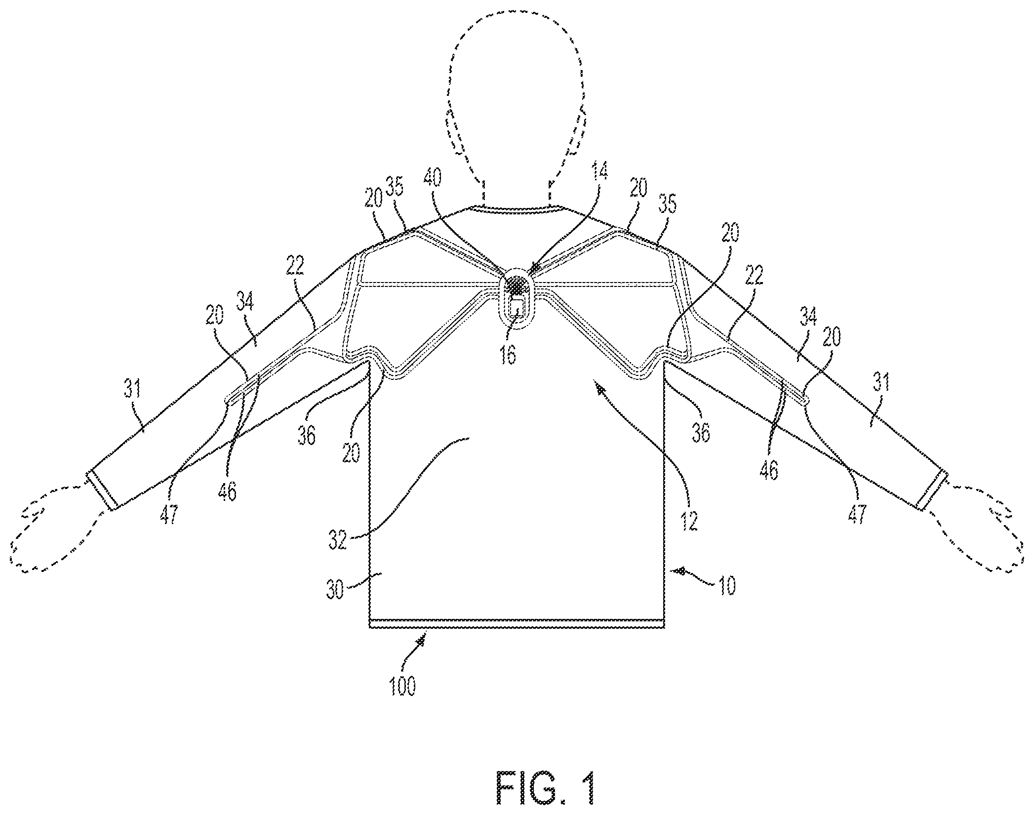 Patent US12332128 — Apparel having sensor system — Figure 1