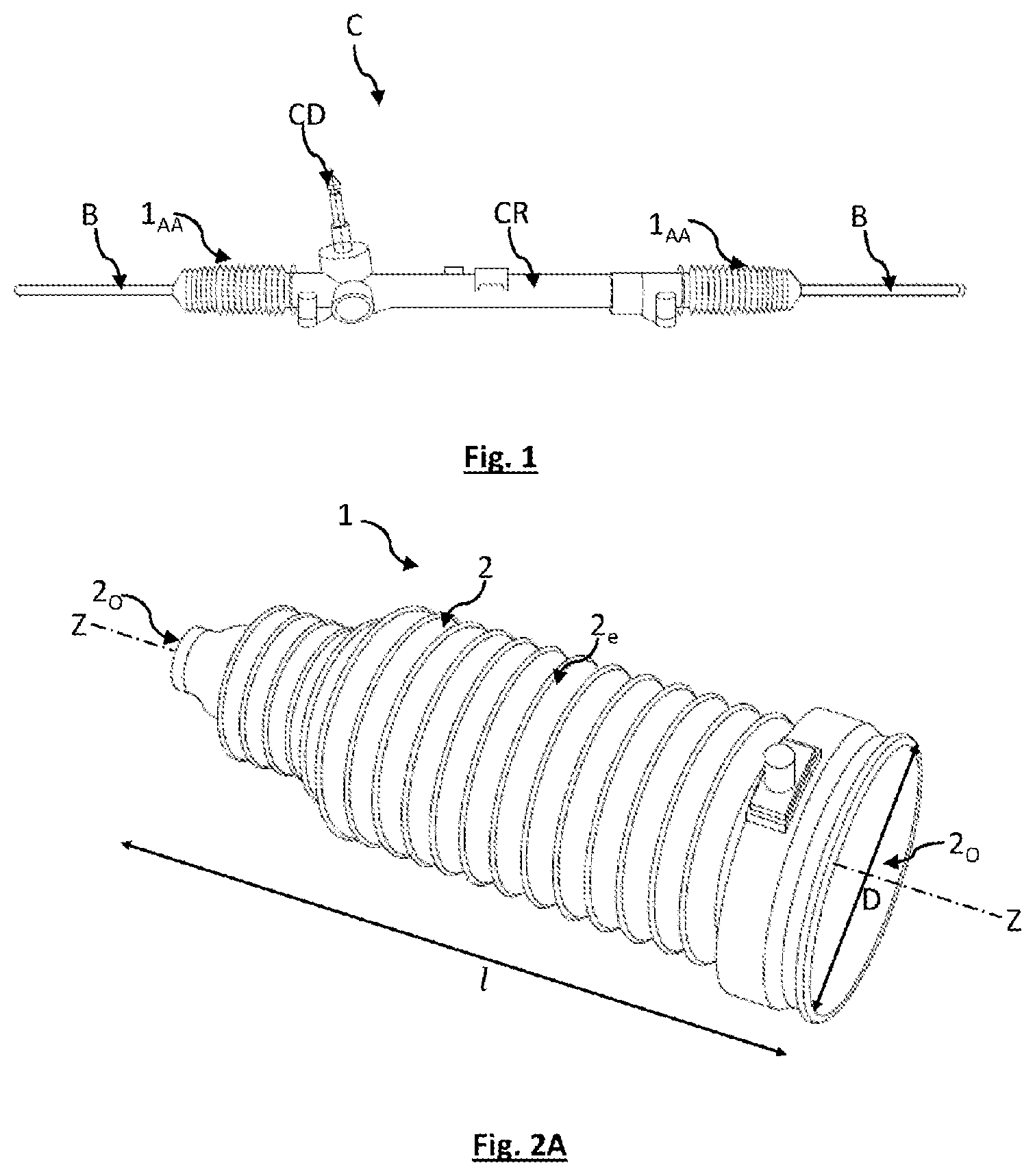 Patent US12332142 — Protective bellows having an electrical circuit and covering for a mechanical joint — Figure 1