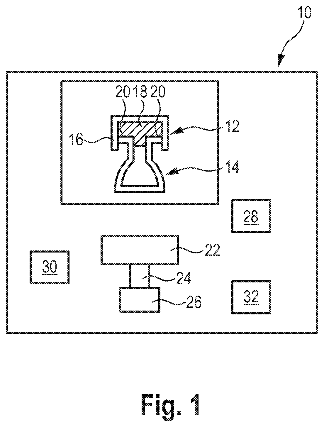 Patent US12332147 Figure 1 – Method and apparatus for checking the tightness of a closure