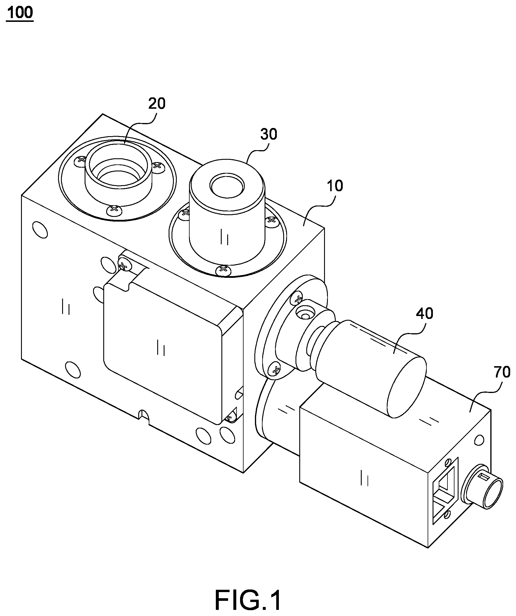 Patent US12332181 — Dual lens inspection device — Figure 1