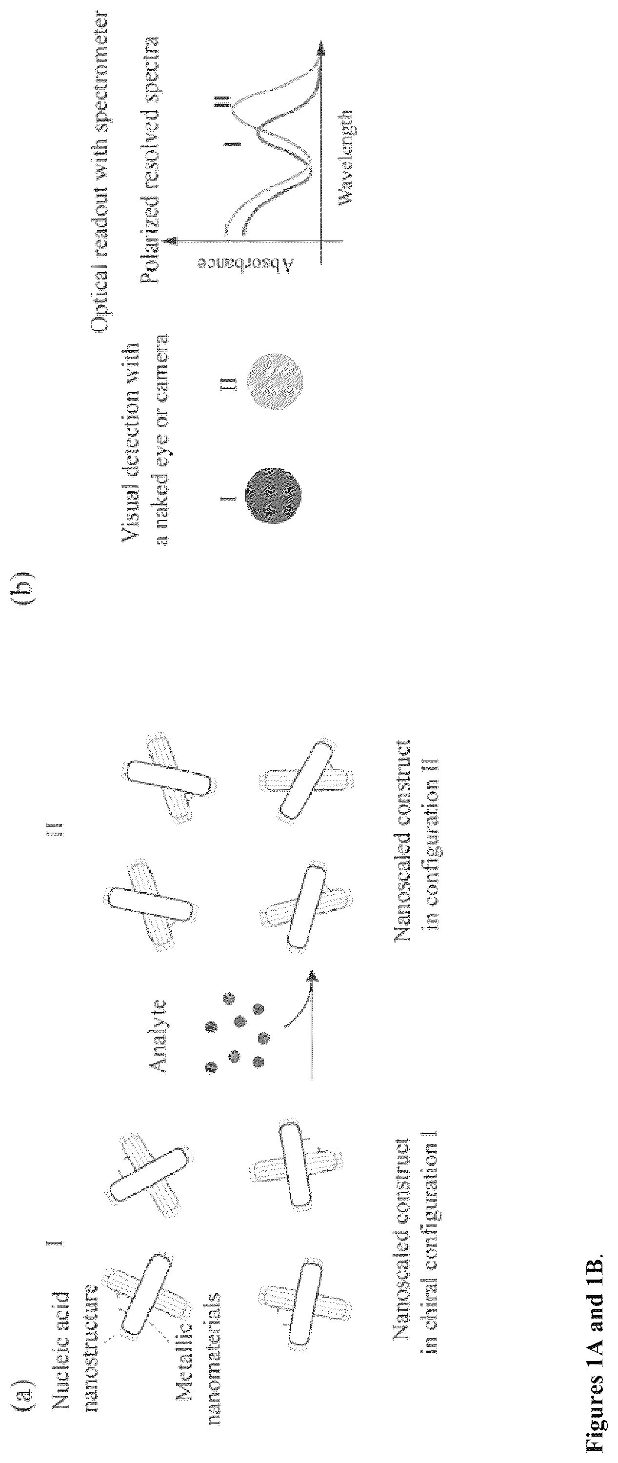 Patent US12332240 — Colorimetric sensing with reconfigurable chiral plasmonic structures and a method for detecting analytes in samples using the same — Figure 1
