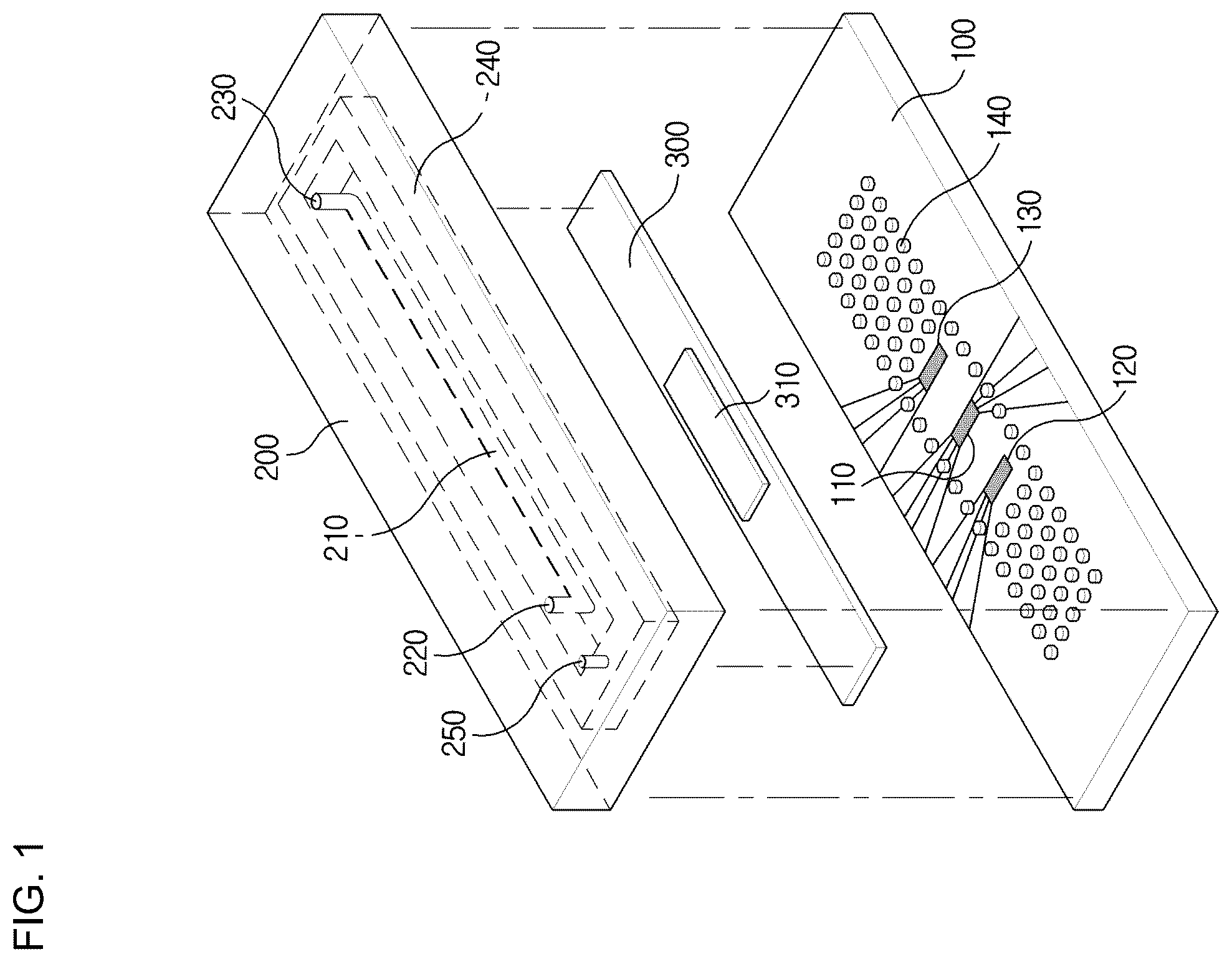 Patent US12332274 — Disposable flow velocity measuring device having predetermined sensitivity to pressure change by using various types of ultra-thin films, and microfluidic device capable of removing micro bubbles inside channel by using support patterns protruding from porous ultra-thin film and manufacturing method therefor — Figure 1