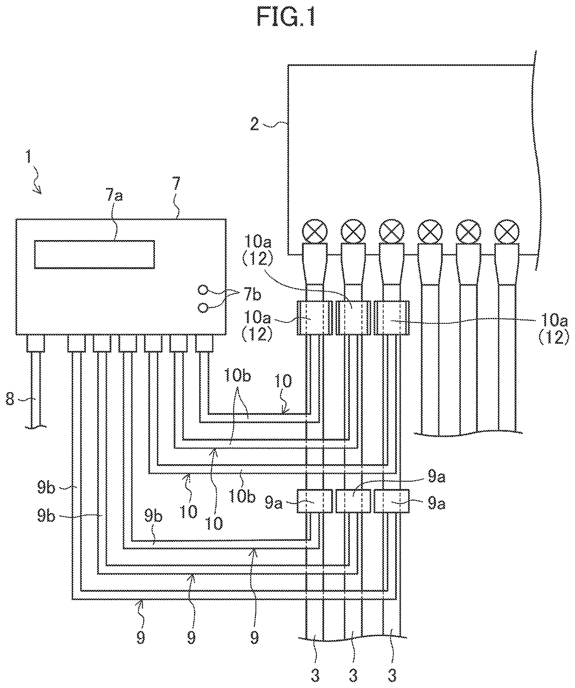 Patent US12332281 — Voltage detection probe and electrode mounting tool — Figure 1