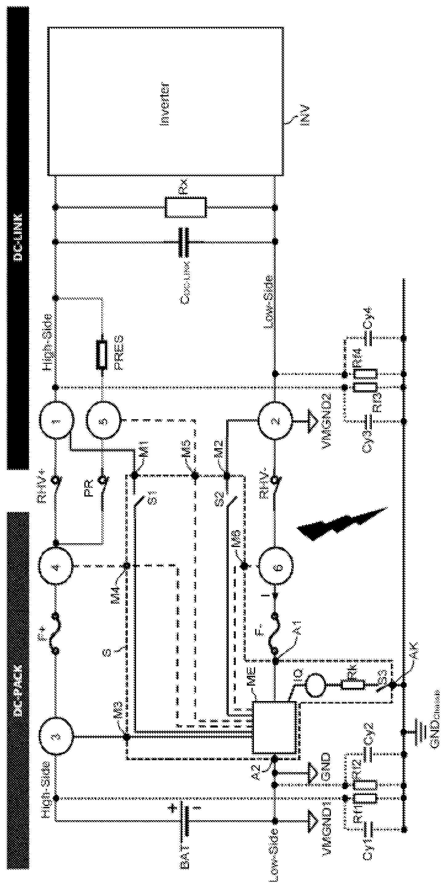 Patent US12332317 Figure 1 – Sensor for a vehicle electrical system