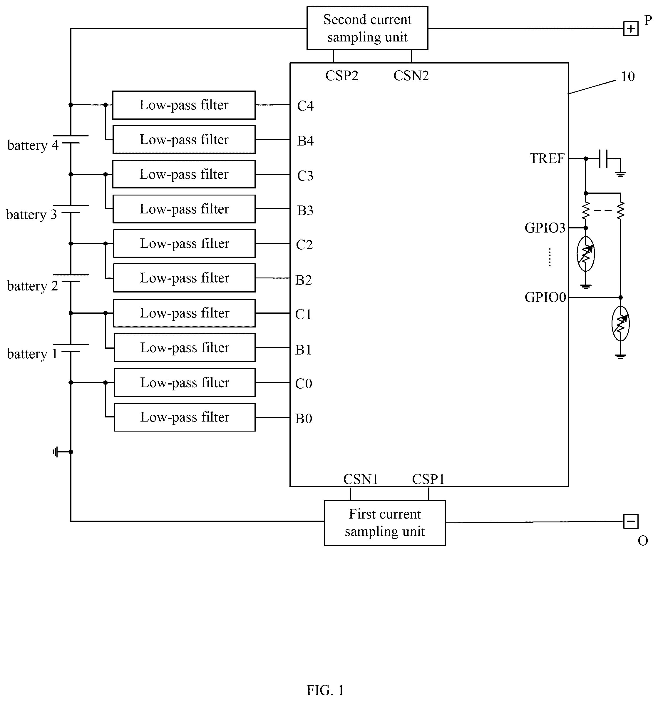 Patent US12332318 Figure 1 – Synchronous monitoring circuit and synchronous monitoring method for battery management system