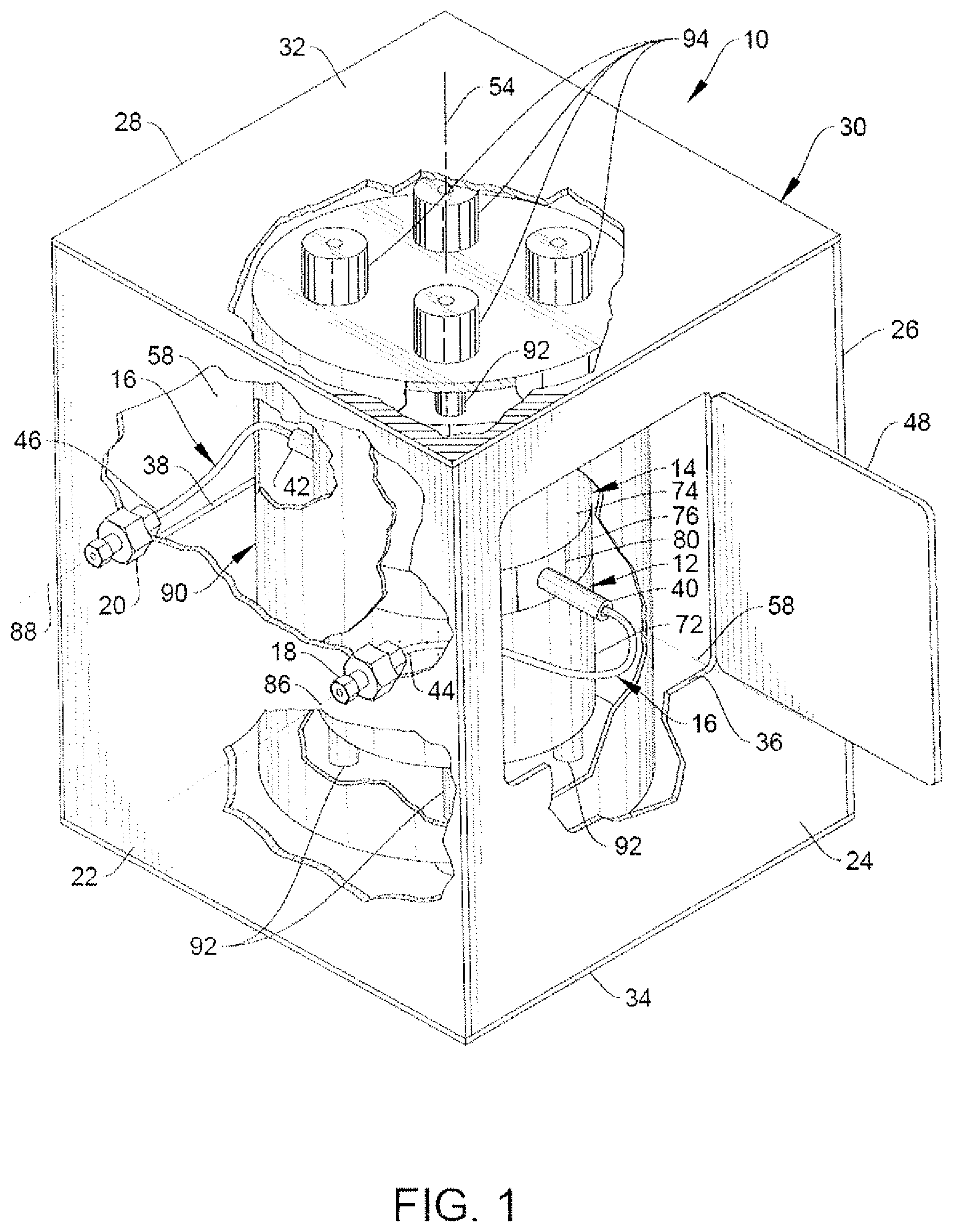Patent US12332327 — Nuclear magnetic resonance (NMR) spectrometer with replaceable horizontal sample tube — Figure 1