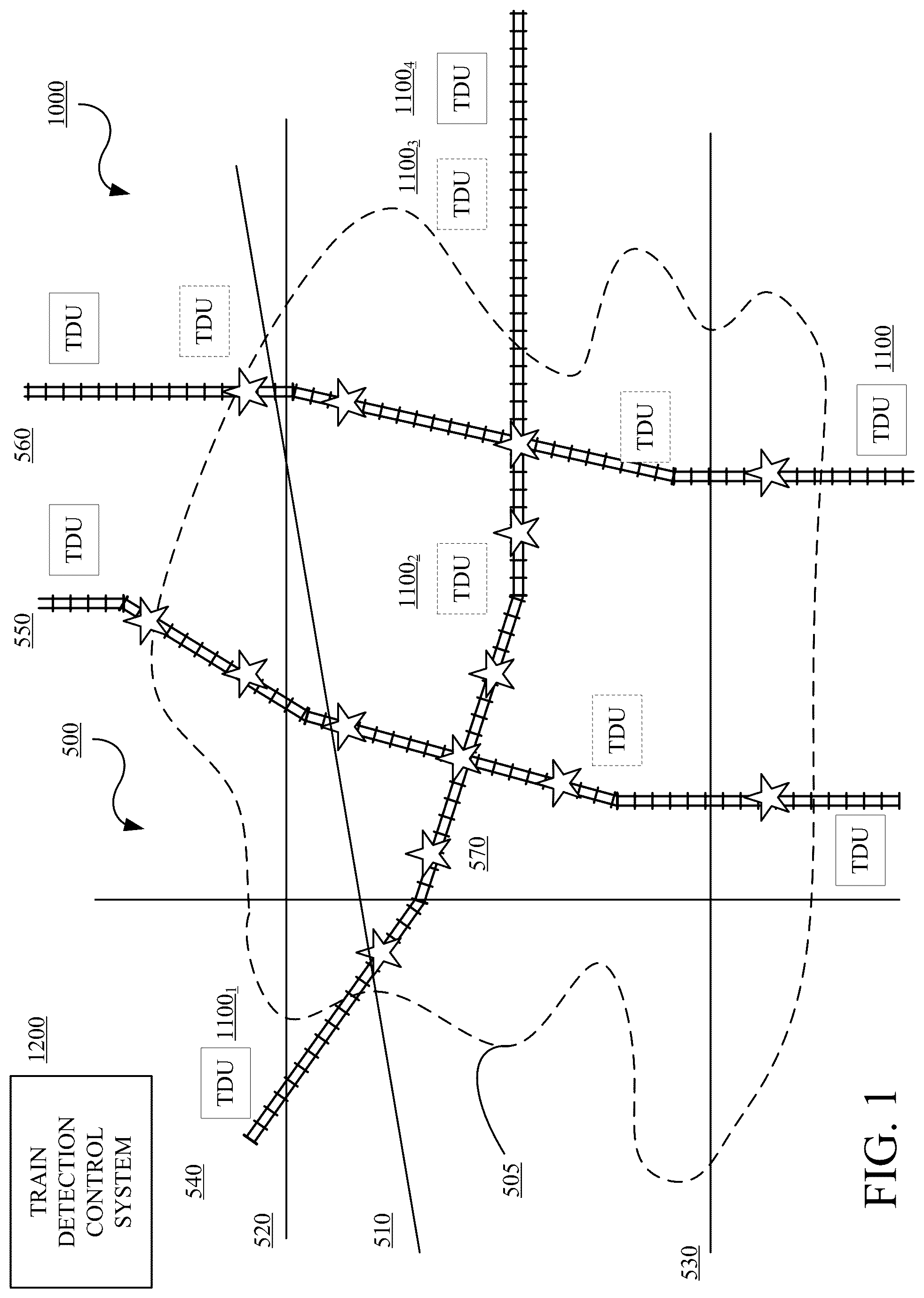 Patent US12332340 — System and method for installation of train detection apparatus — Figure 1