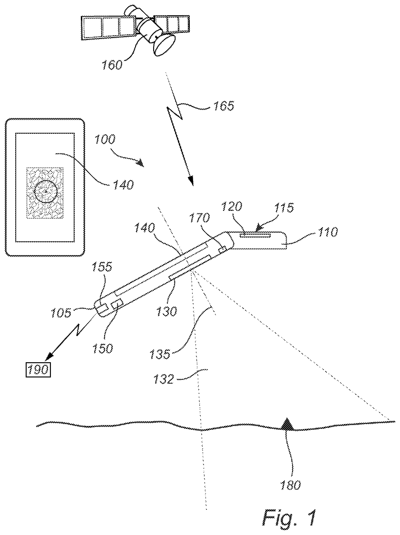 Patent US12332363 — Methods for geospatial positioning and portable positioning devices thereof — Figure 1