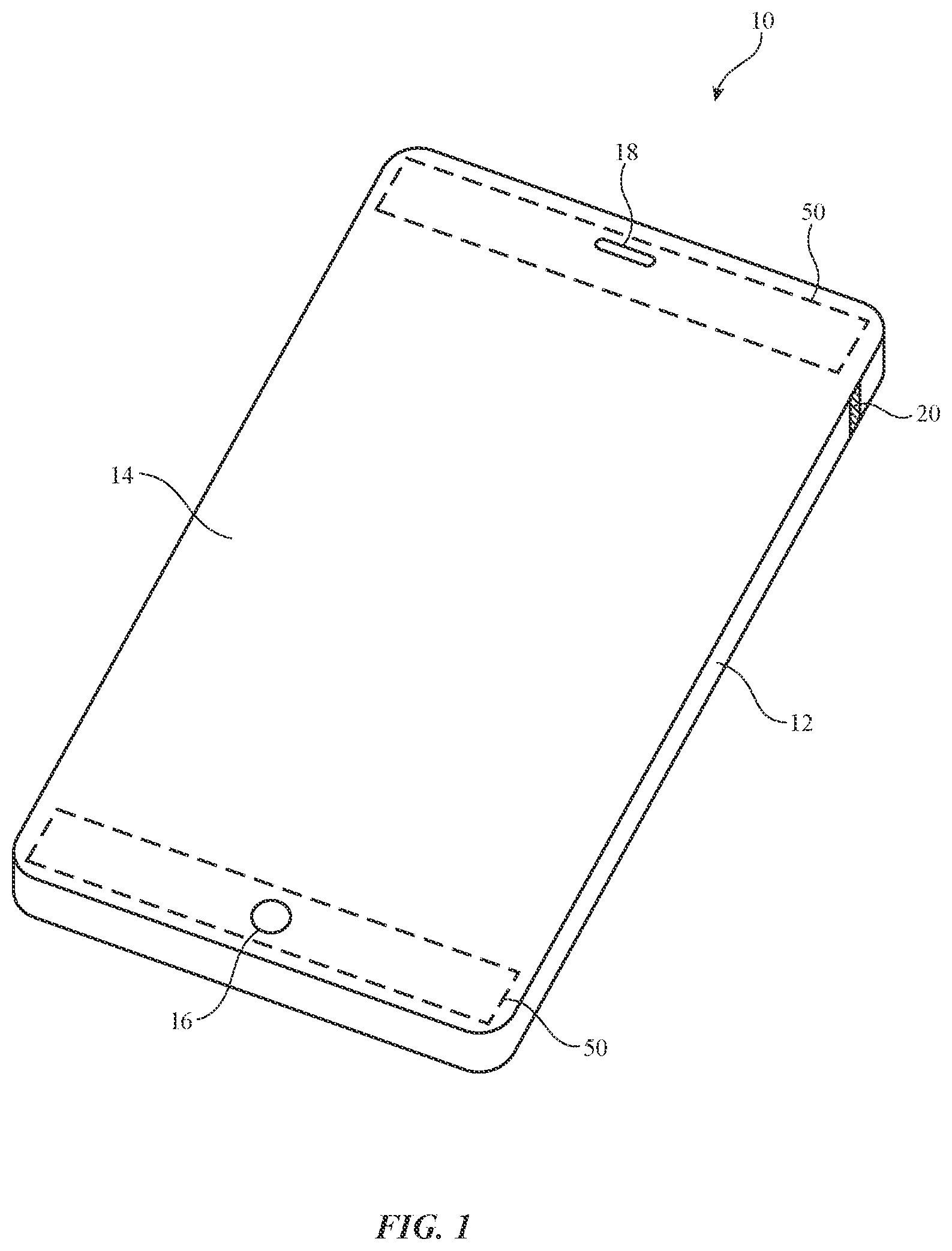 Patent US12332366 — Electronic devices with motion sensing and angle of arrival detection circuitry — Figure 1
