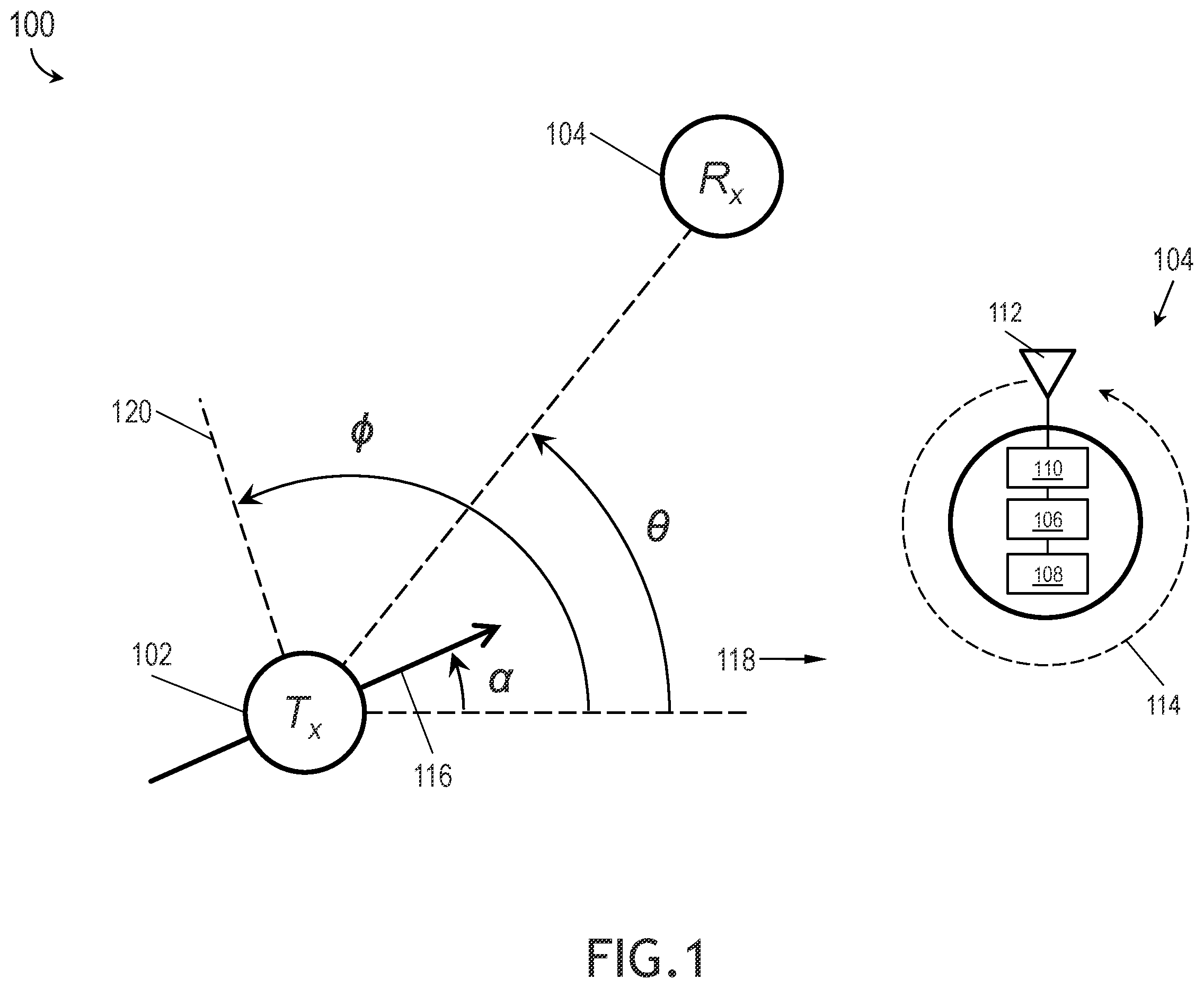 Patent US12332367 Figure 1 – System and method using passive spatial awareness for GEO network routing