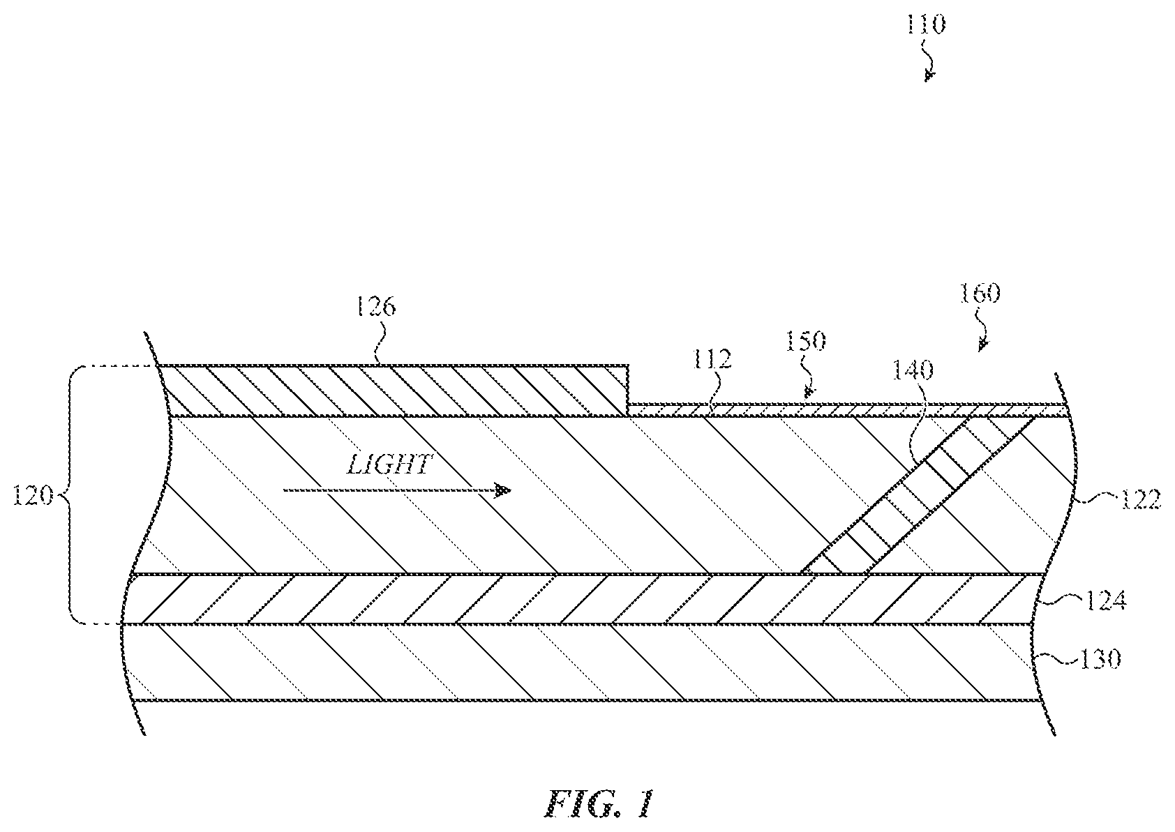 Patent US12332408 — Anti-reflective optical structures for optical systems — Figure 1