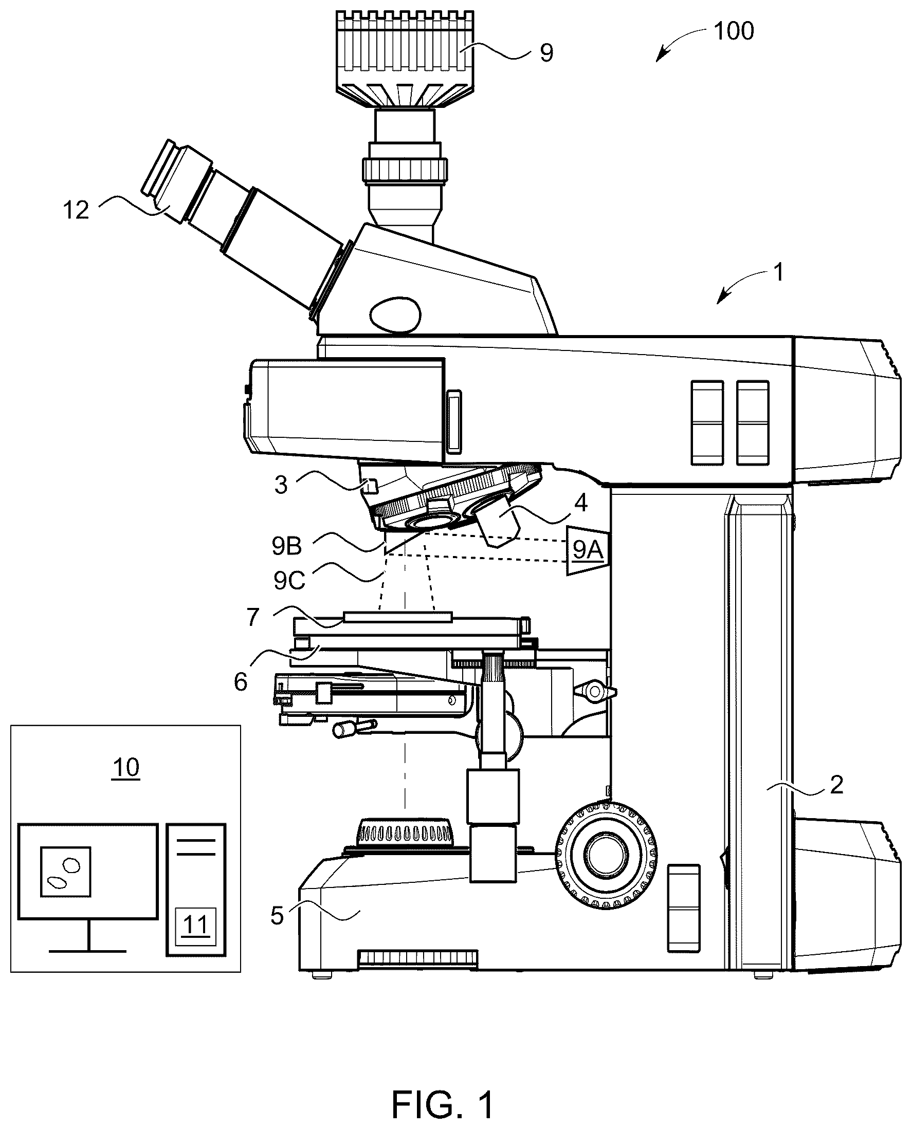 Patent US12332421 — Microscopy system and method for the color correction of microscope images — Figure 1